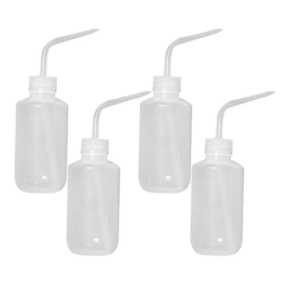 Watering Bottles Squeeze Bottle Shape Flow Control For Indoor Plants 4Pcs White