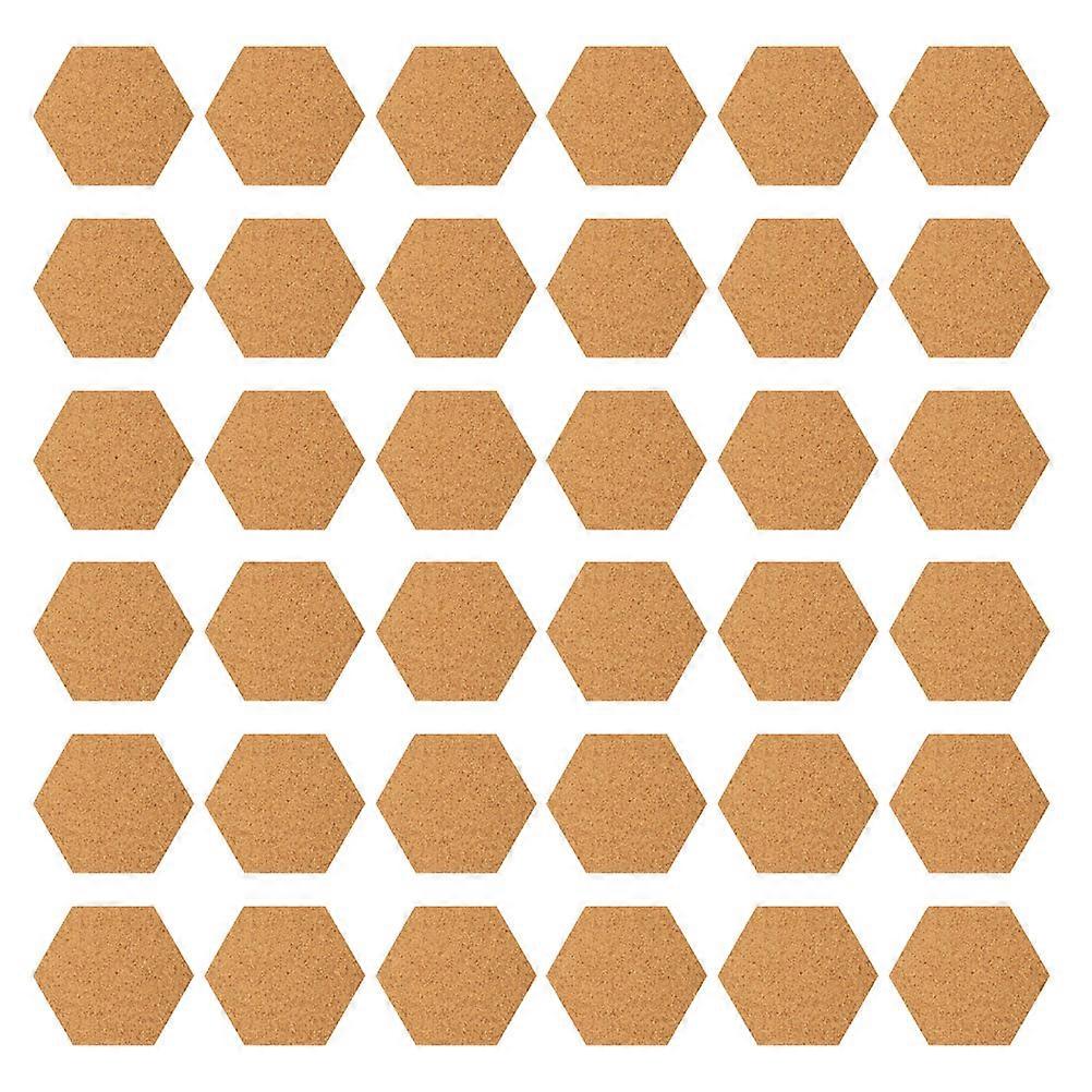 Hexagon Bulletin Board Tiles for DIY Projects 480Pcs Self Adhesive Cork