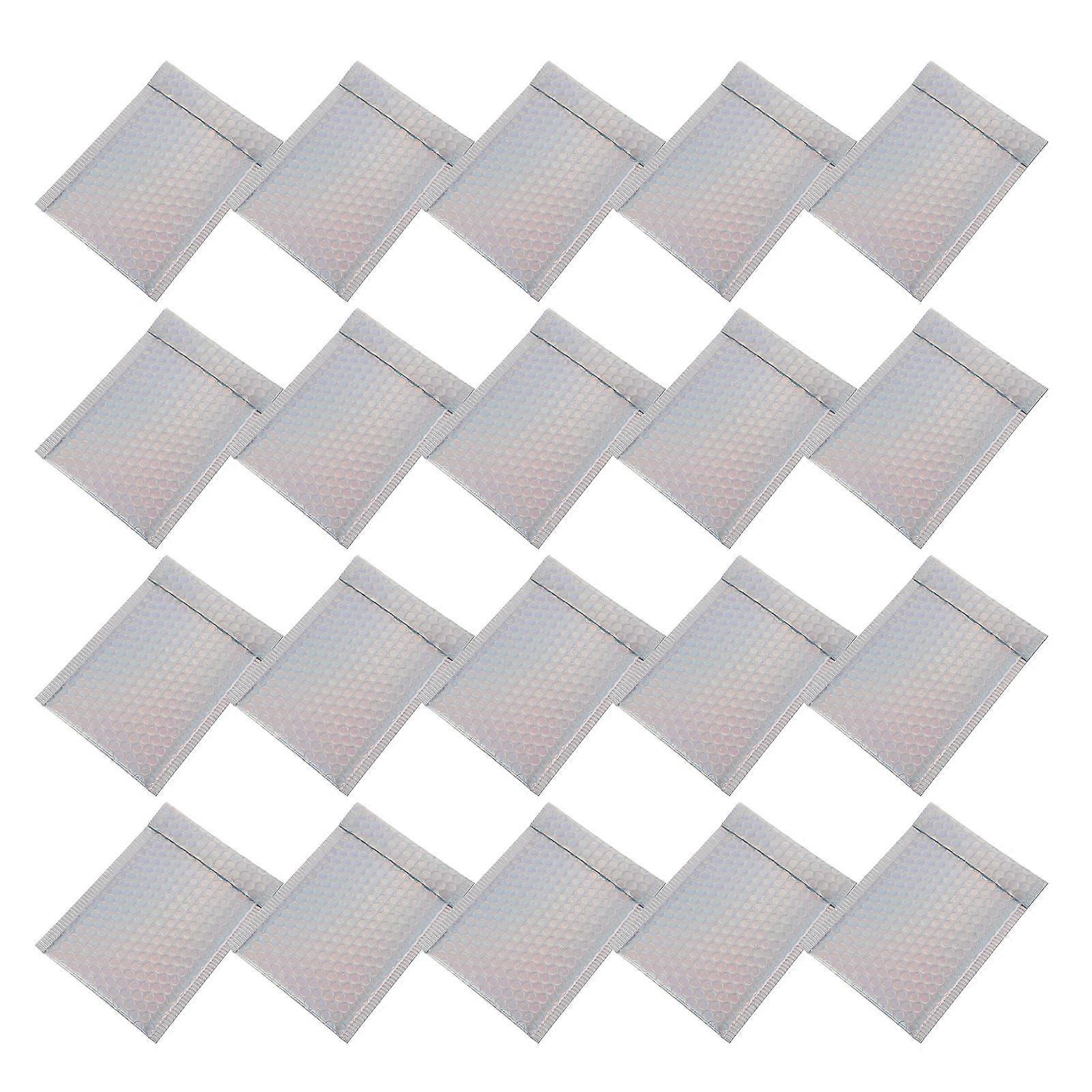 Silver Small Bubble Mailers Multipurpose Padded Bags with 40Pcs