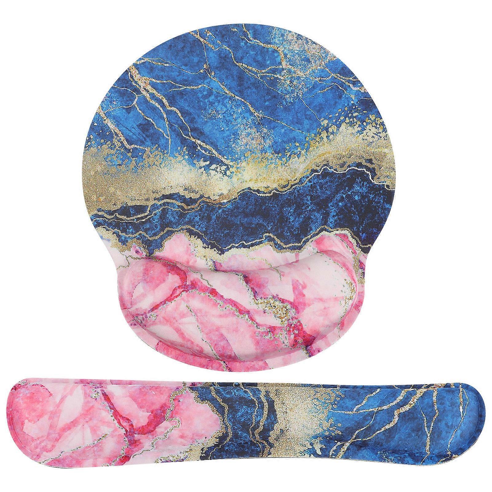 Gaming Mouse Pad With Wrist Rest For Computer Accessory 43X22.5CM Elegant Design 1 Set