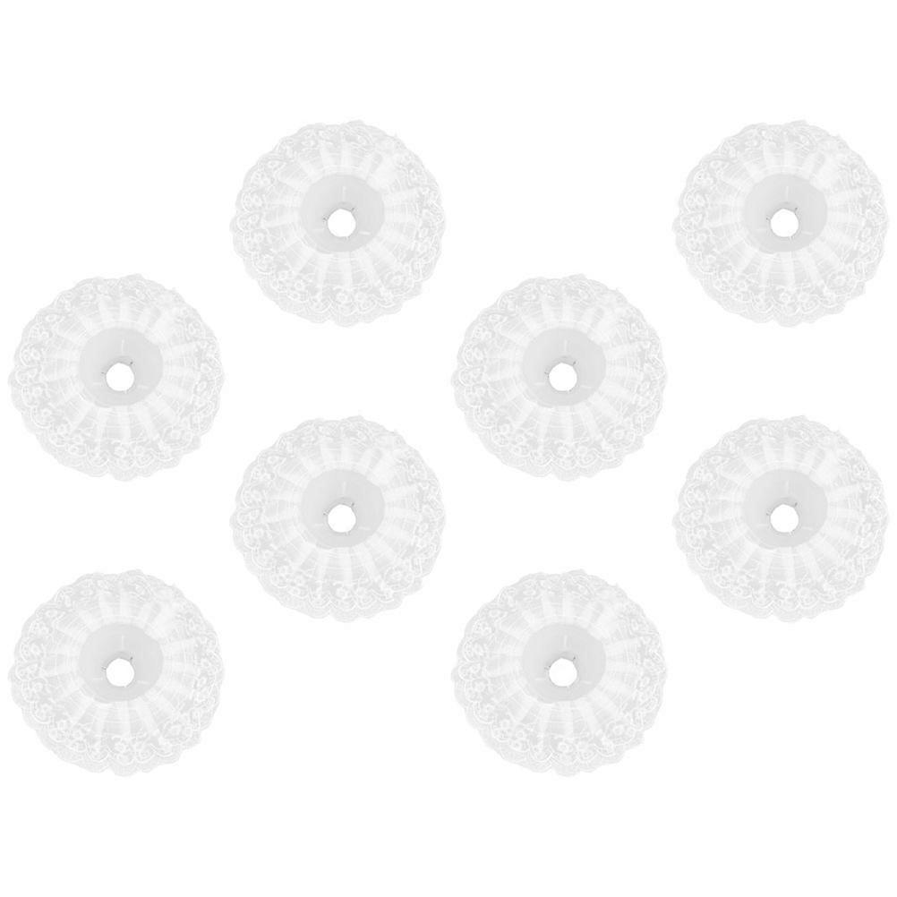 Bridal Bouquet Lace Collar for DIY 32Pcs White Double Layer Collar