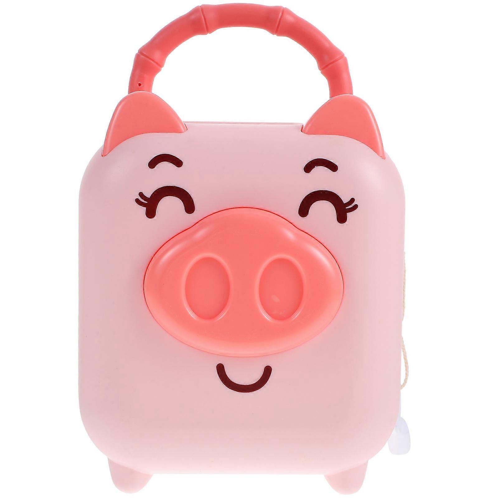 3Pcs Portable Piggy Bank Coin Bank For Children Pink 11.4x14cm Encourages Saving With Lightweight Design