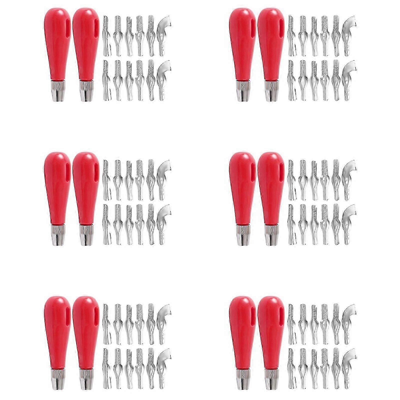 2025 Latest Model  Linoleum Cutter Set, 12 Sets Craft with 6 Assorted Blades for
