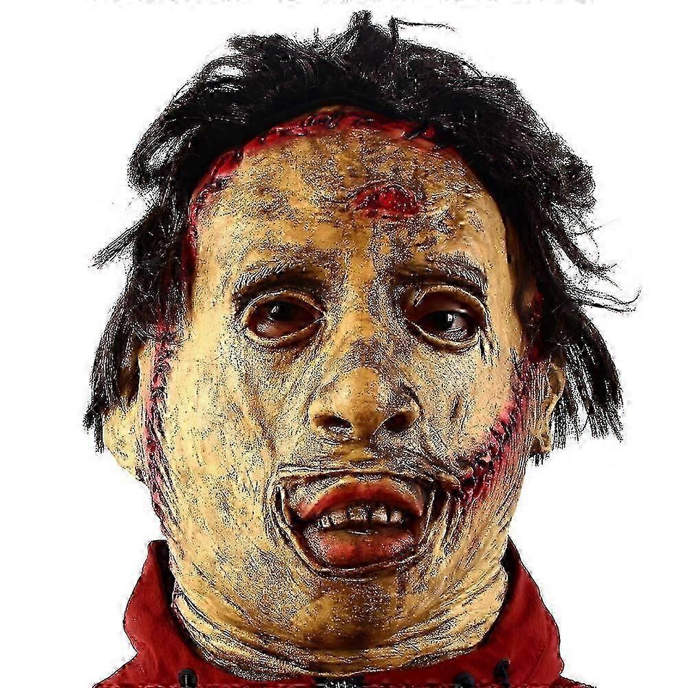 テキサス チェーンソー 虐殺 レザーフェイスマスク ハロウィン ホラー ファンシードレス パーティー コスプレ ラテックスマスク