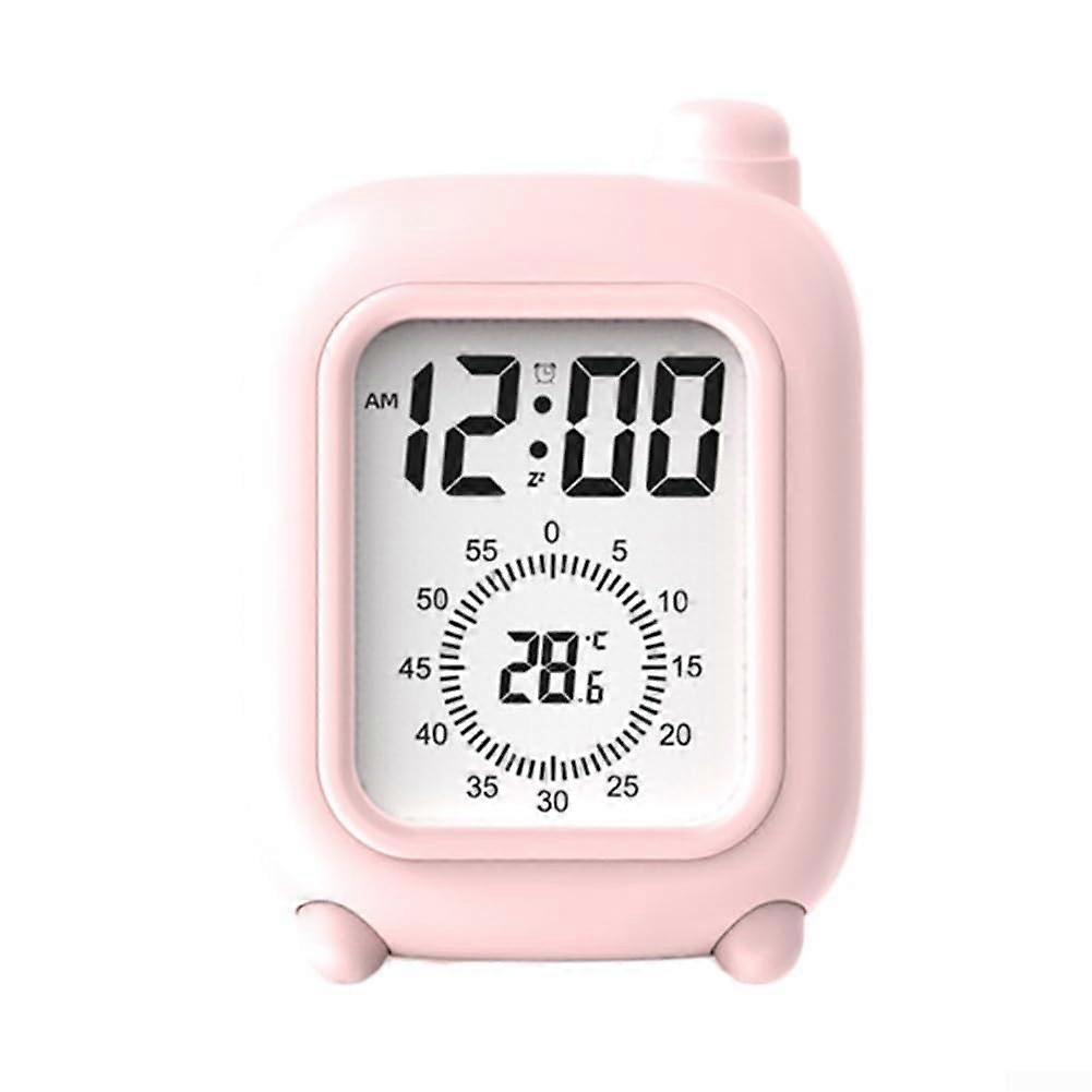 Silent Mini Suitcase Timer AlarmEnabled Study Timer With Visual Display Compact Portable Light Red