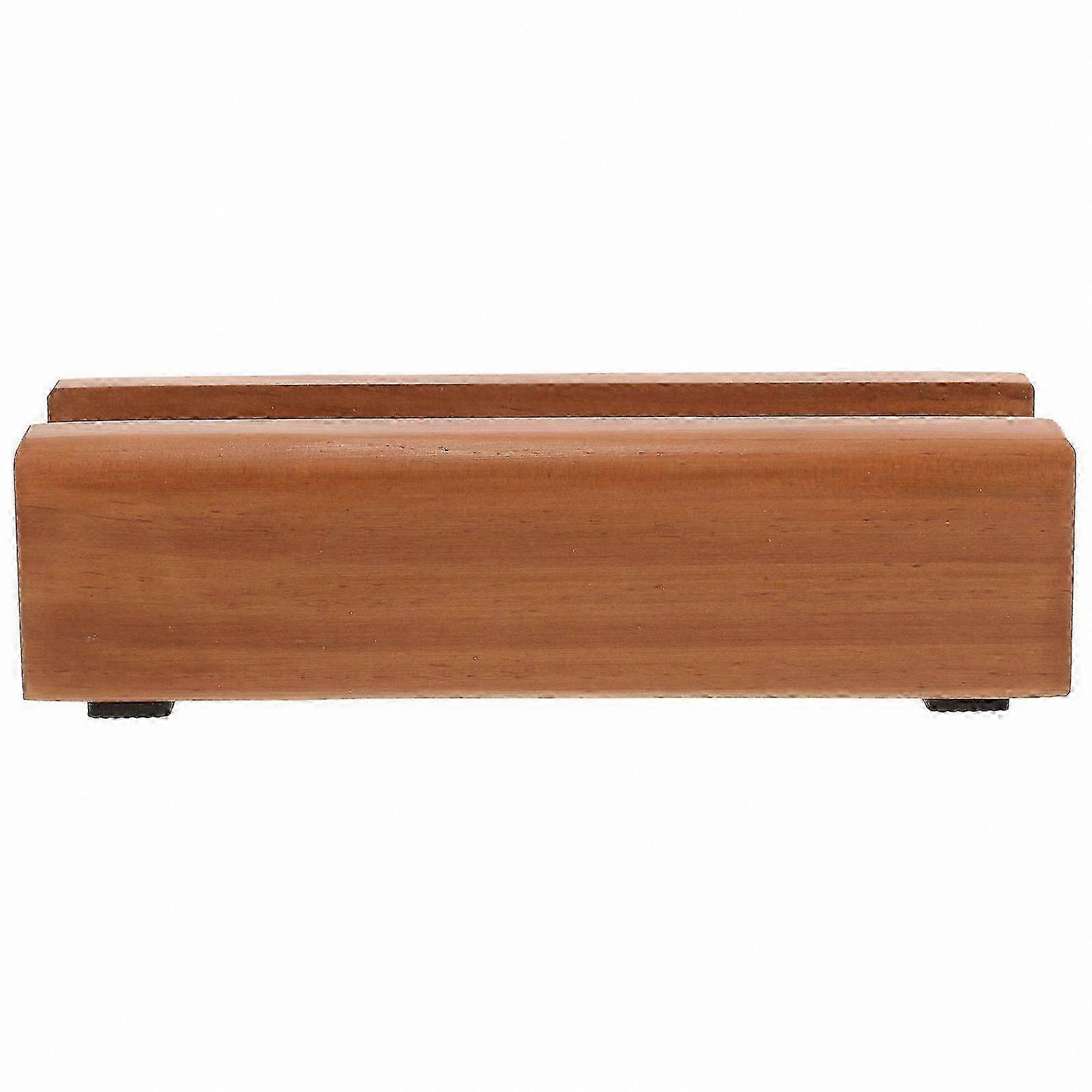 Solid Wood Full-Length Mirror Stand with Heavy-Duty Base for Floor Use