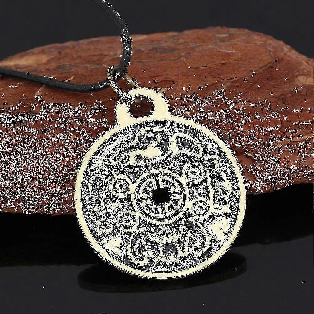 Właściwości Feng Shui Amulet Pieniężny Naszyjnik Biżuteria w Stylu Vintage Prezent Dla Mężczyzn NOWOŚĆ_i*