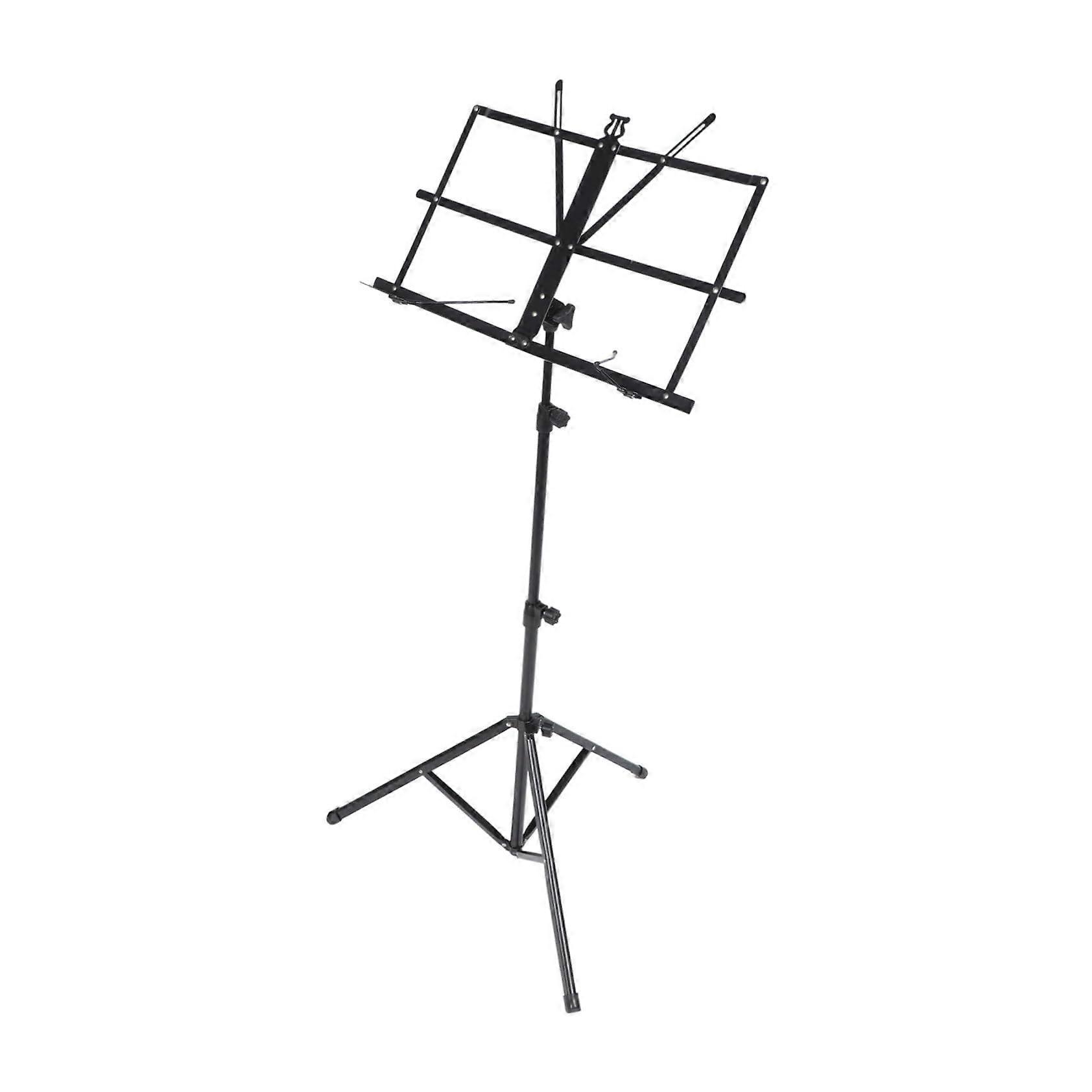 Bookshelf Folding Music Stand Adjustable Tripod Base Sheet Music Reading Stand For Home Office Use