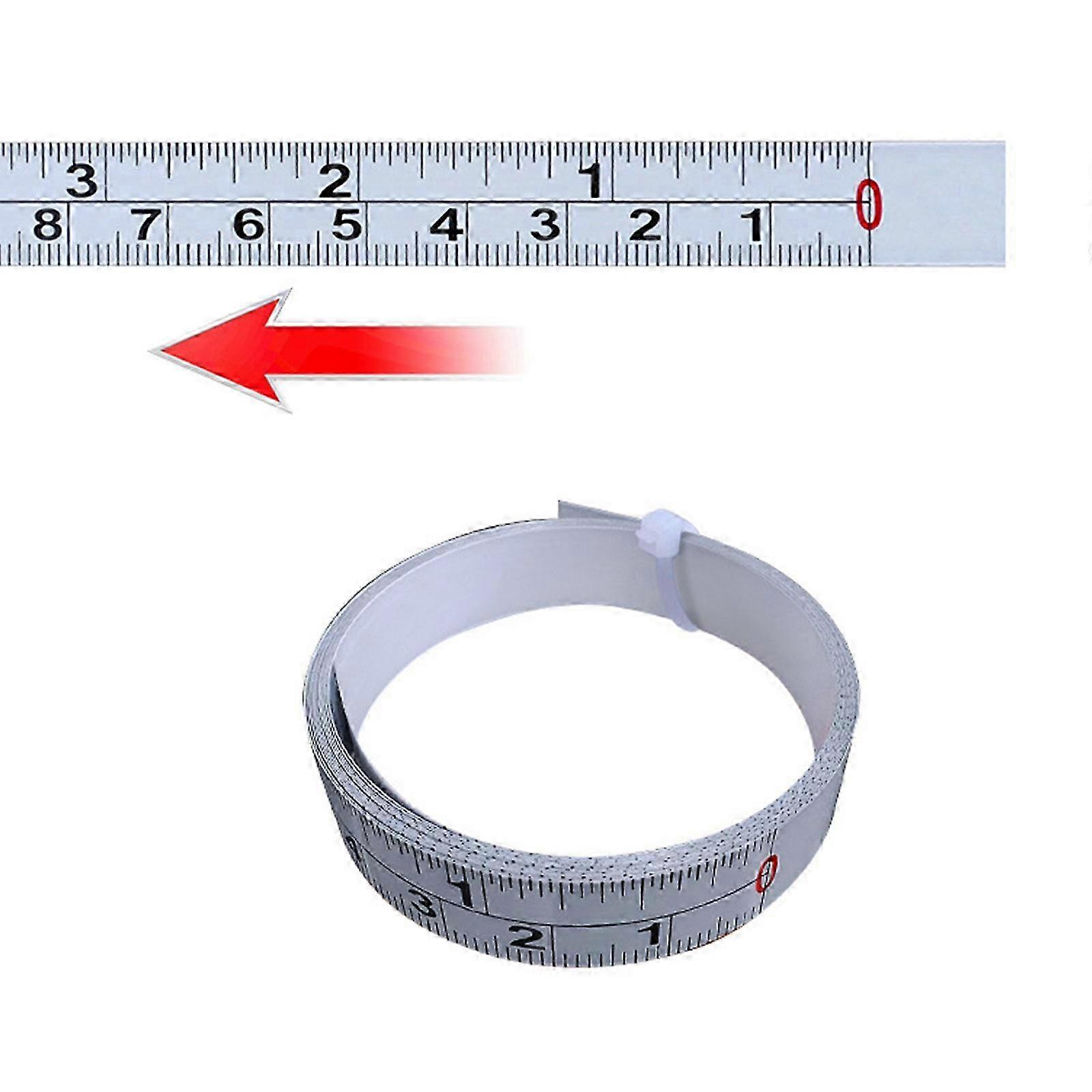 Double Scale Rust-Proof Ruler Self-Adhesive Measuring Tape Saw Track Tape Measure Workbench Ruler Portable Tape Measure 25-26