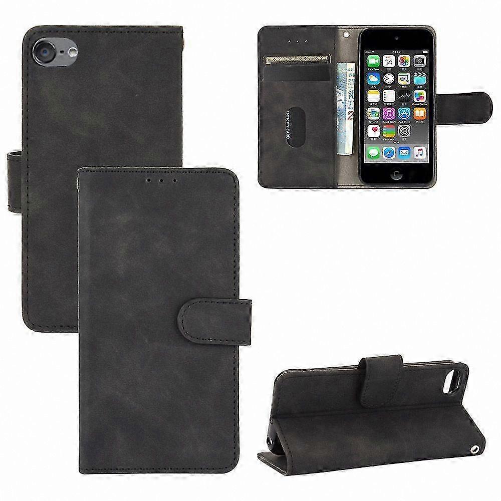 Magnetic PU Leather Flip Case with Card Slot and Hand Strap for iPod Touch 5/6/7