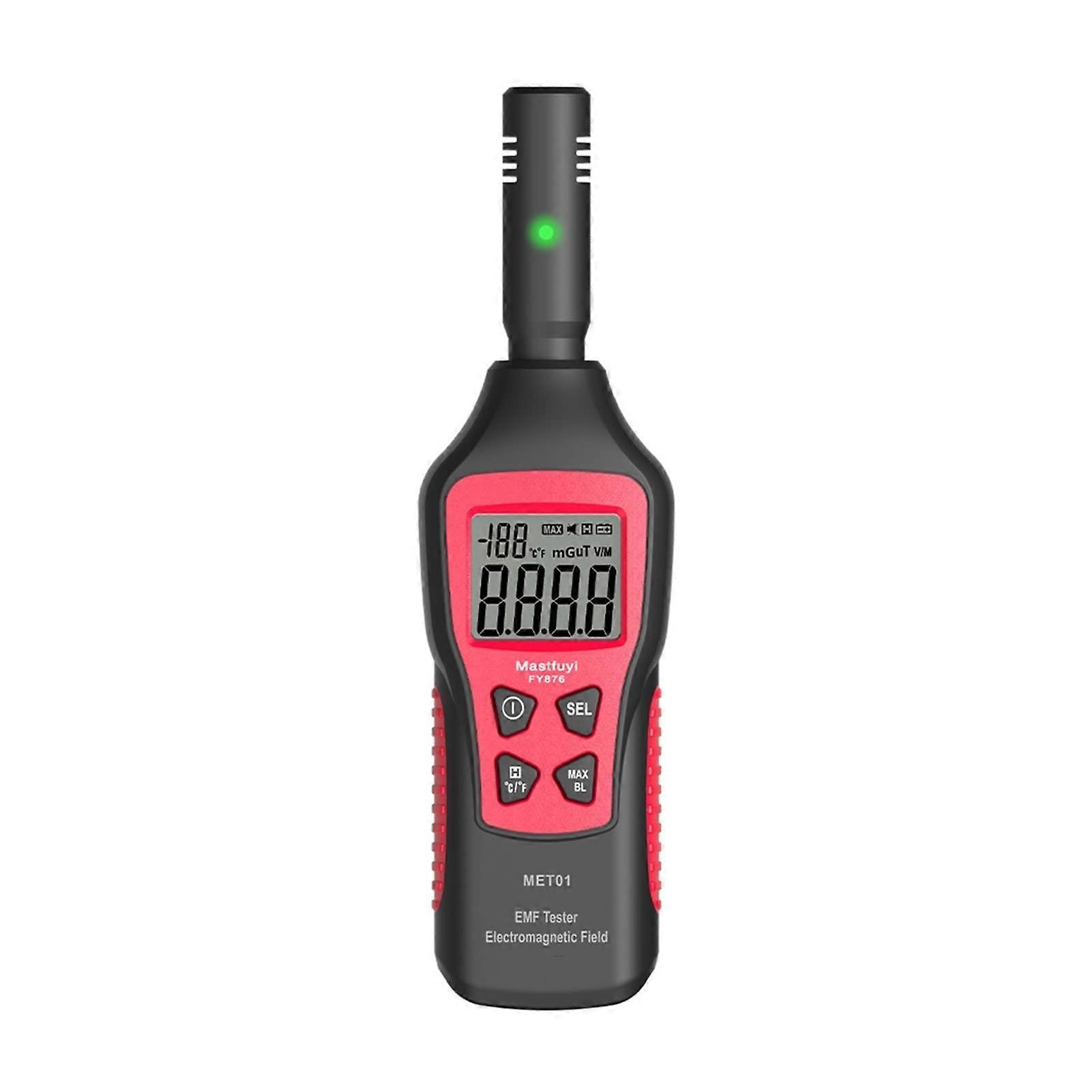 Emf Meter Electromagnetic Radiation Detector Precision Emf Tester Radiation Monitor Rosso Type