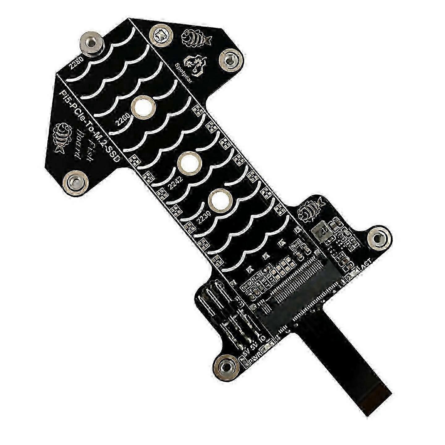 For 5 Pcie Expansion Board To M2 Nvme Ssd Adapter Board
