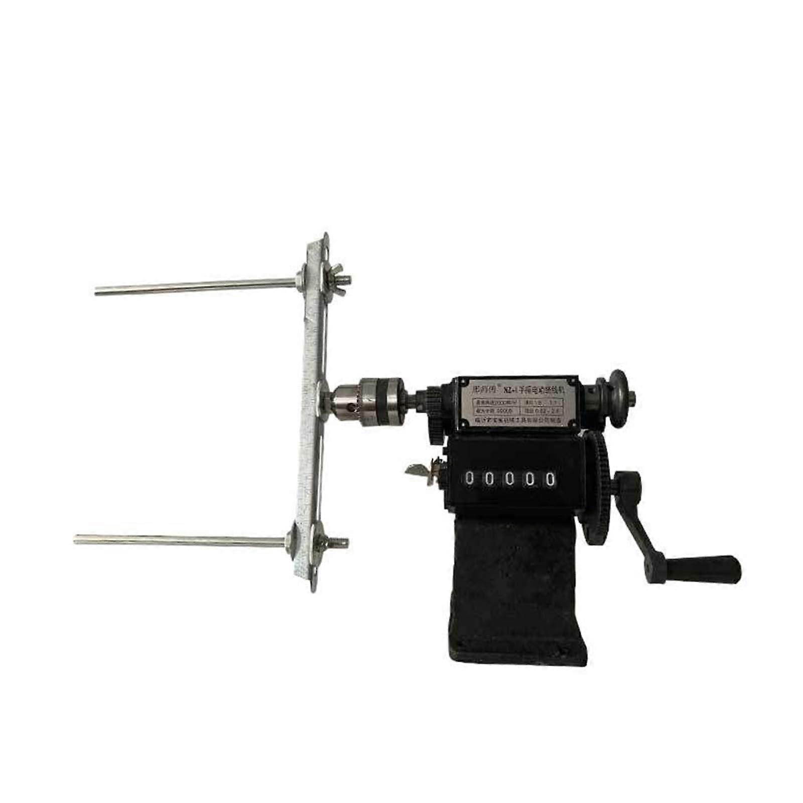 Coil Winding Machine Manual Hand Crank With Digital Display, SemiAutomatic Coil Winder For Transformer, Count Winding