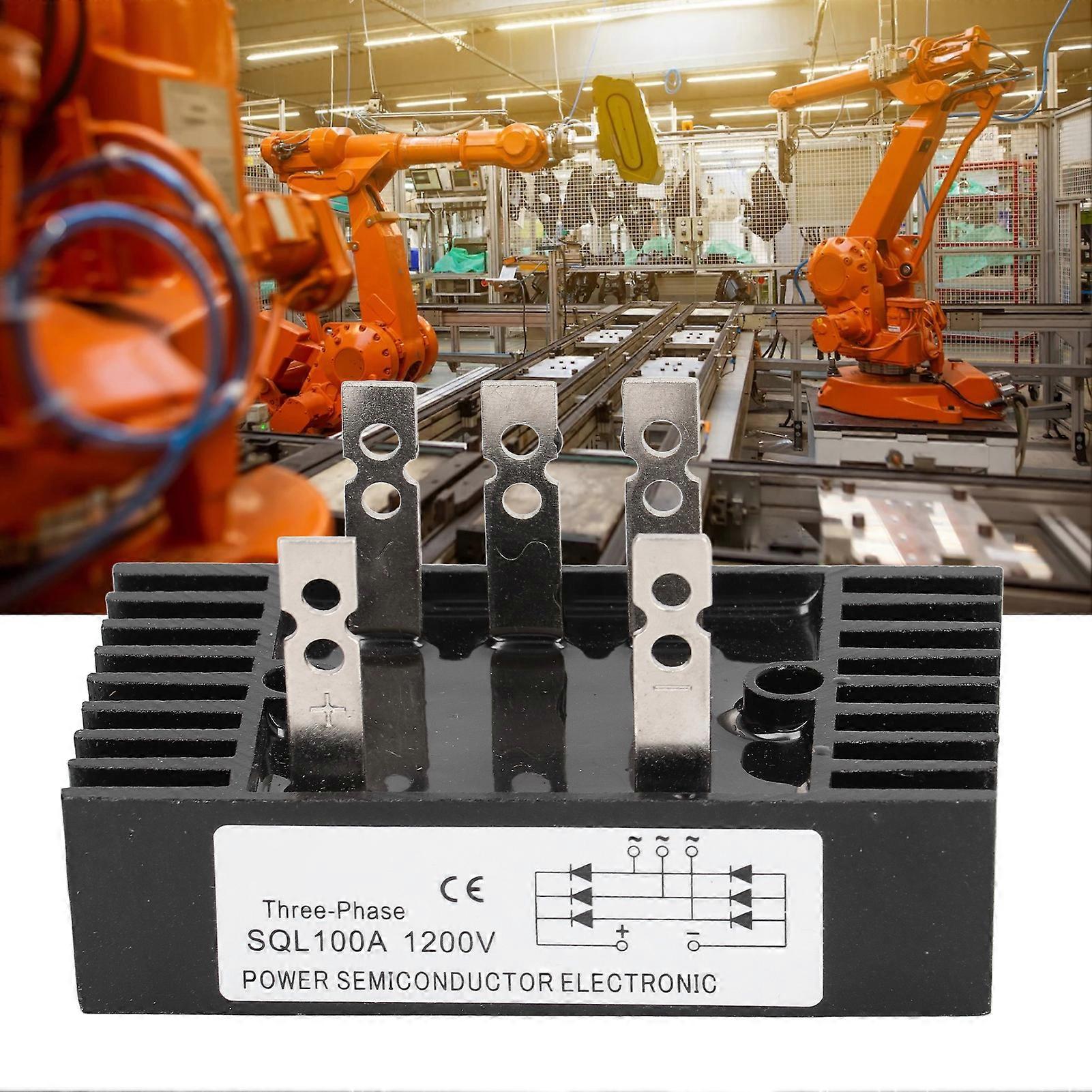 High Power Rectifier Diode Bridge Voltage Regulator 3 Phase 100A 1200V Module with Heatsink 