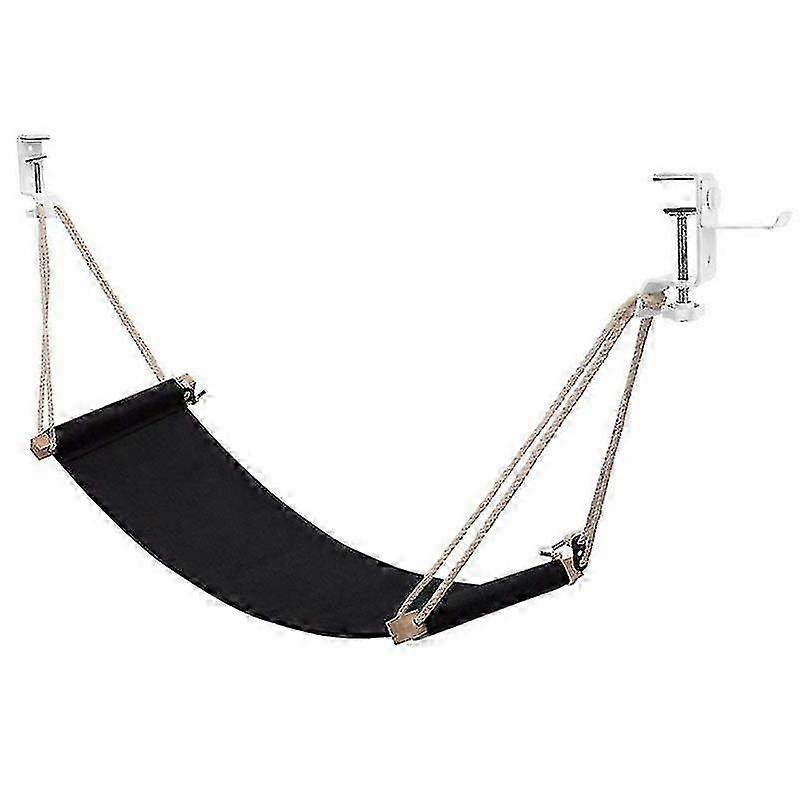 Adjustable Utility Feet Hammock Desk Footstool With Hooks For Relaxing In Office