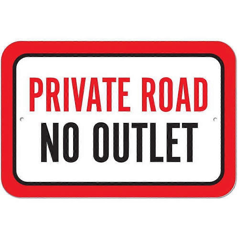 Private Road No Outlet Sign