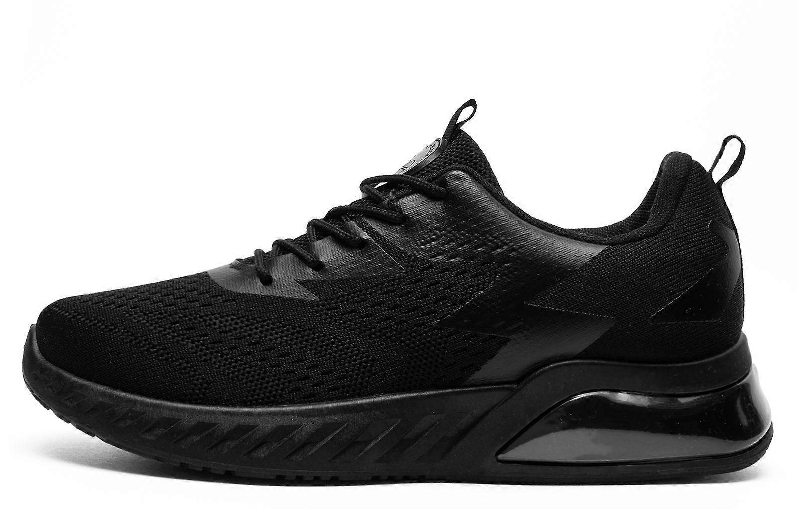 Crosshatch Earsdon Flyknt Memory Foam Trainers Black