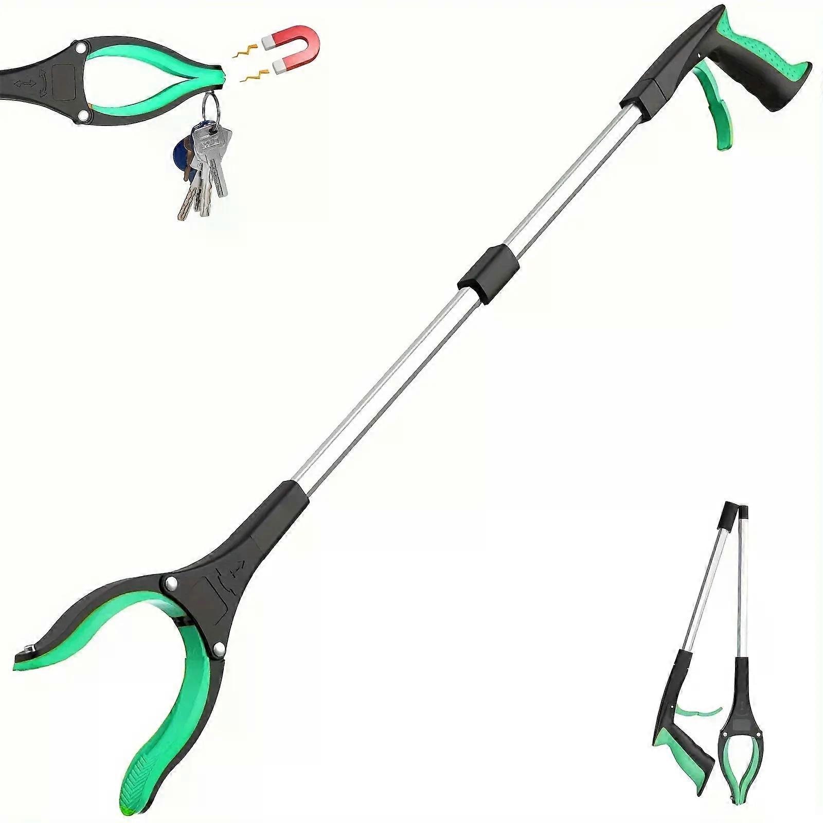 Grabber Tool Litter Grabber Stick Folding Household picker and Reaching Tool Heavy Duty Pick Up Stick for Seniors Trash Clamp