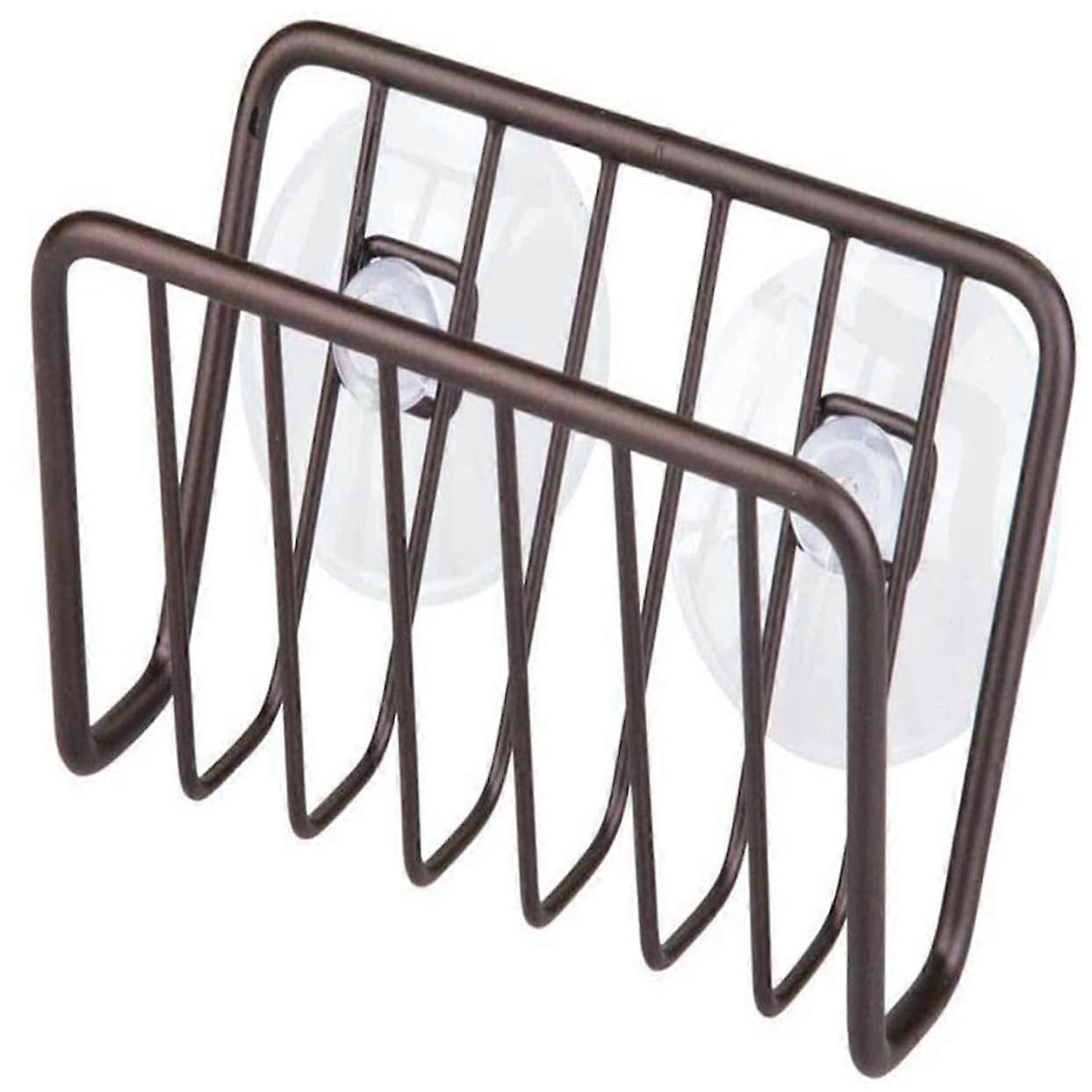 Kitchen Sink Sponge Holder Suction Cup Drain Rack For Sponge And Dish Cloth