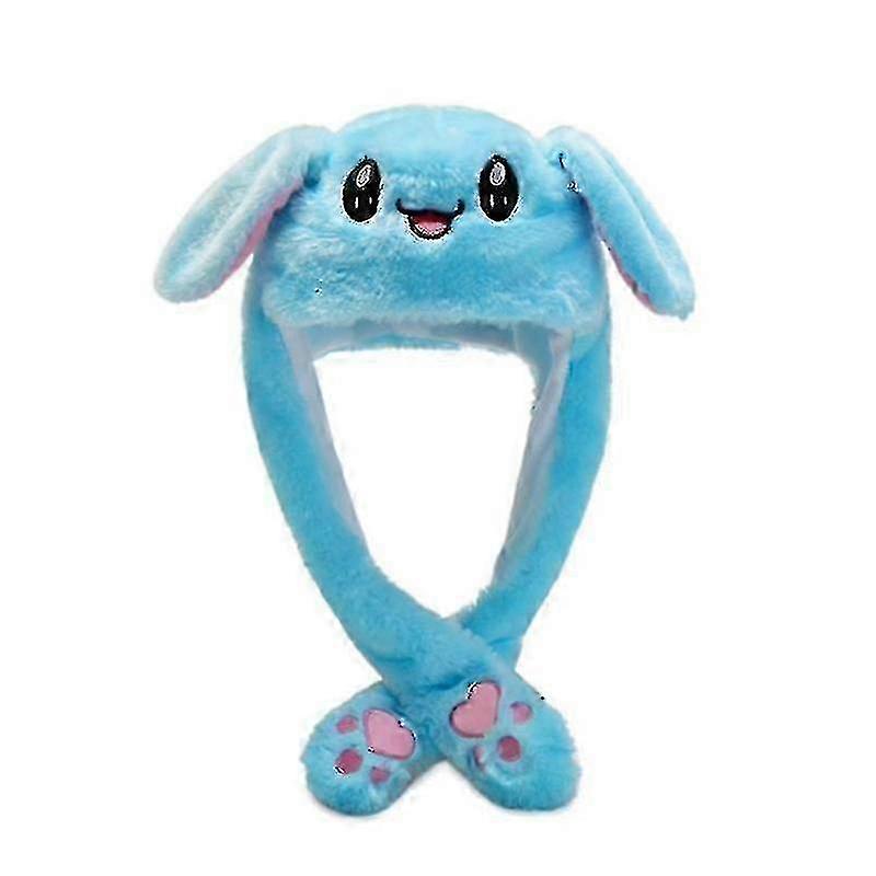Plush Rabbit Ear Hat for Girls - Soft & Moveable