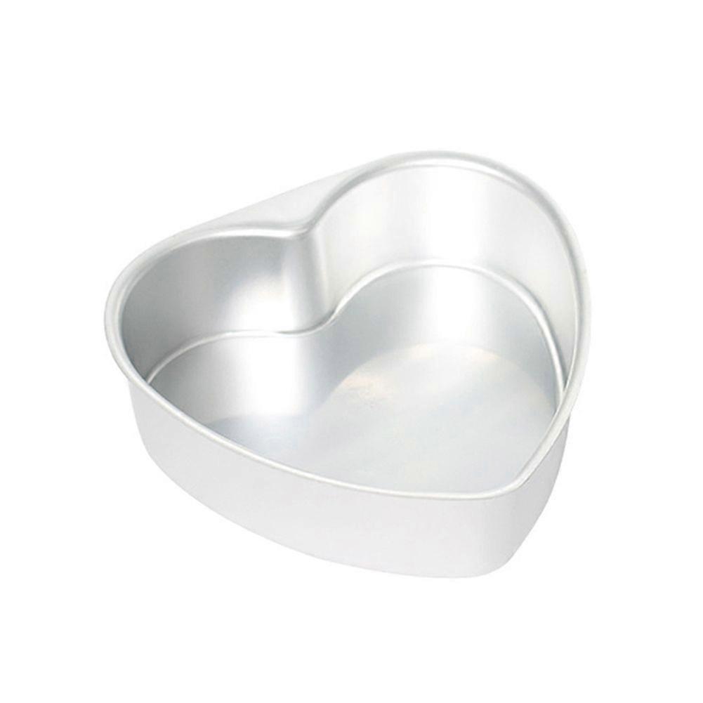 Jikaixiang 6/8/10 Inch Heart Shape Non-stick Removable Bottom Baking Pan Kitchen Cake Mold