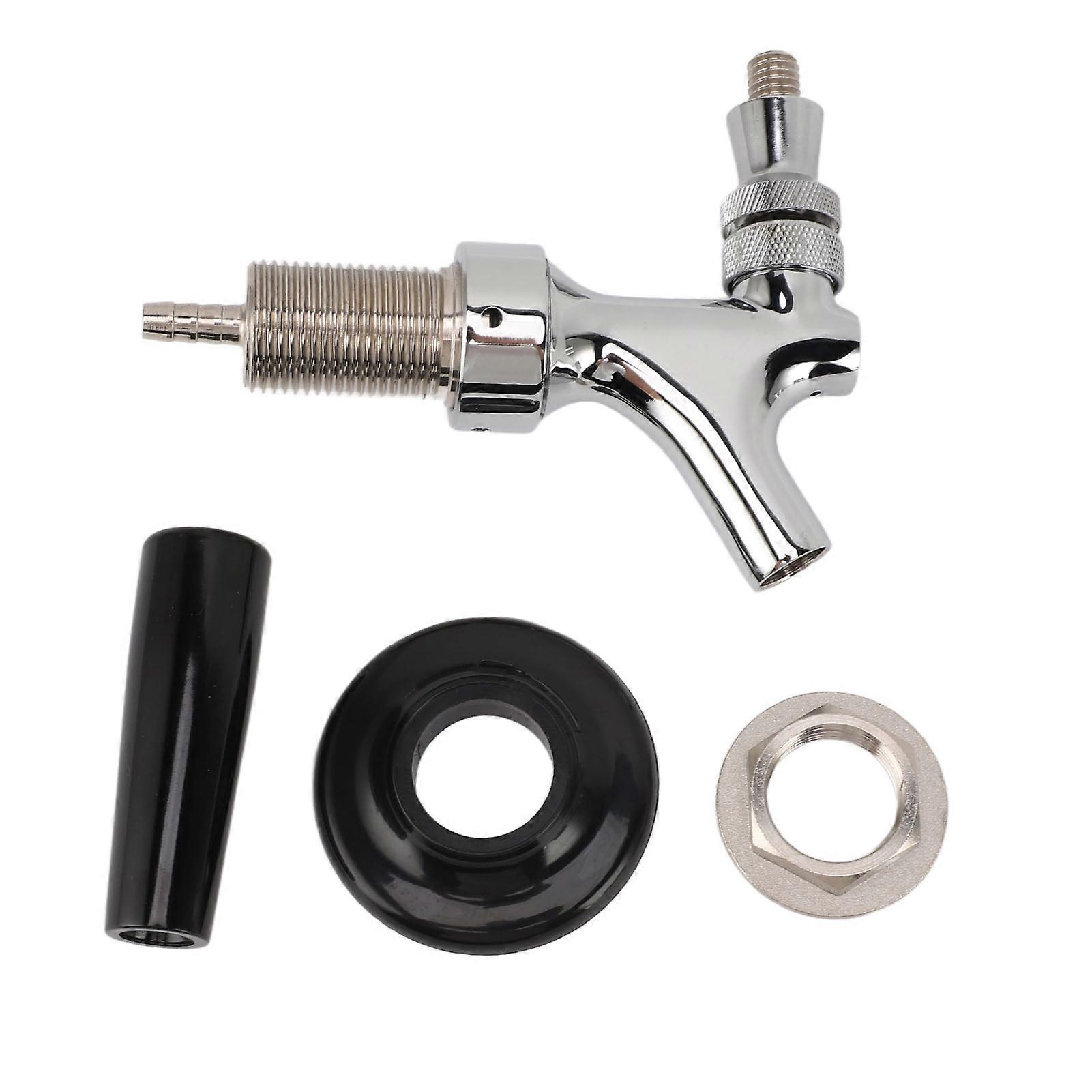 Draft Beer G5/8 Brass Flow Controller Easy To Install Adjustable Beer Tap Faucet for Homebrewing