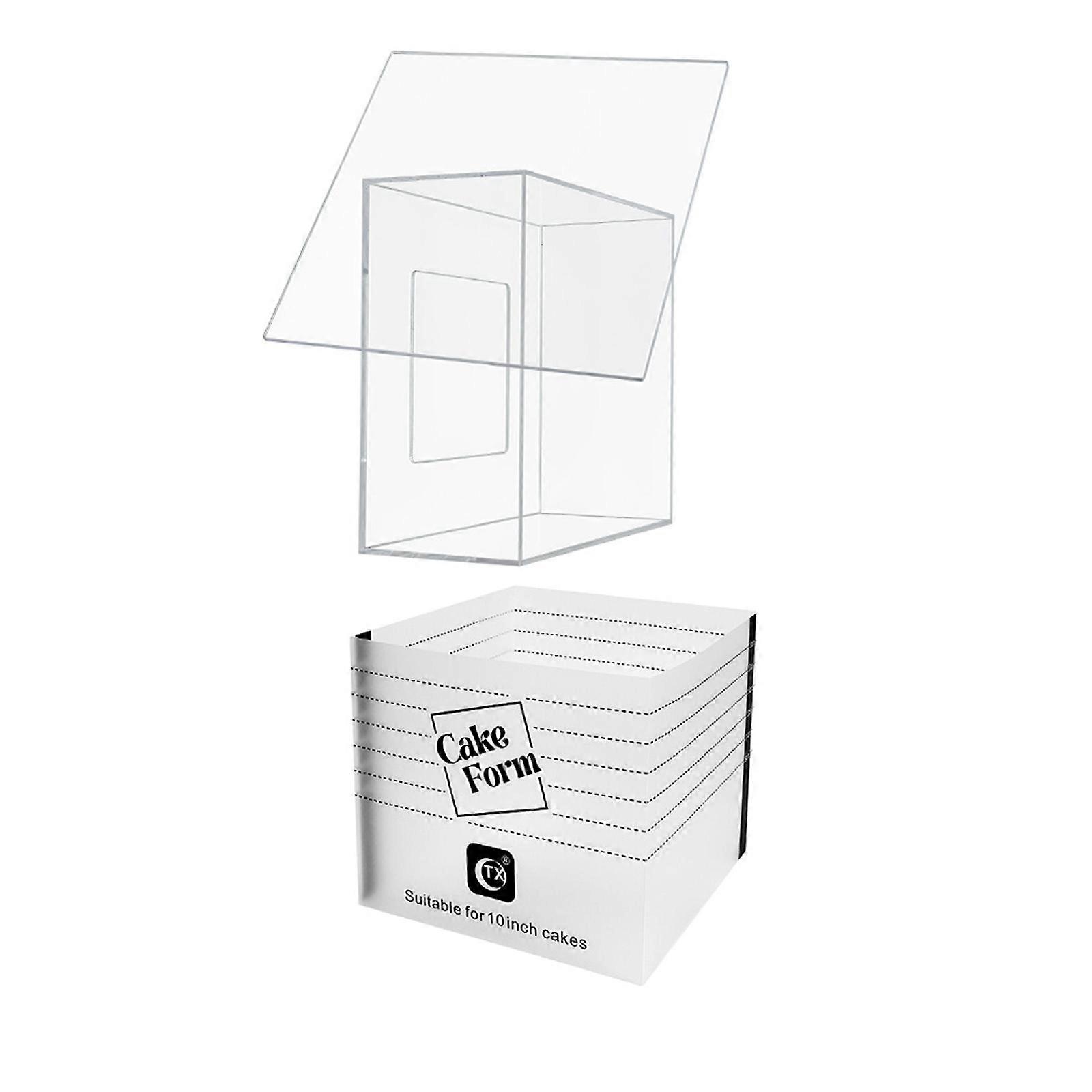 טבעות עוגה מתכווננות, כלי להארכה, טבעות עוגת מוס עם קנה מידה, אביזר אפייה יצירתי 25 ס"מ