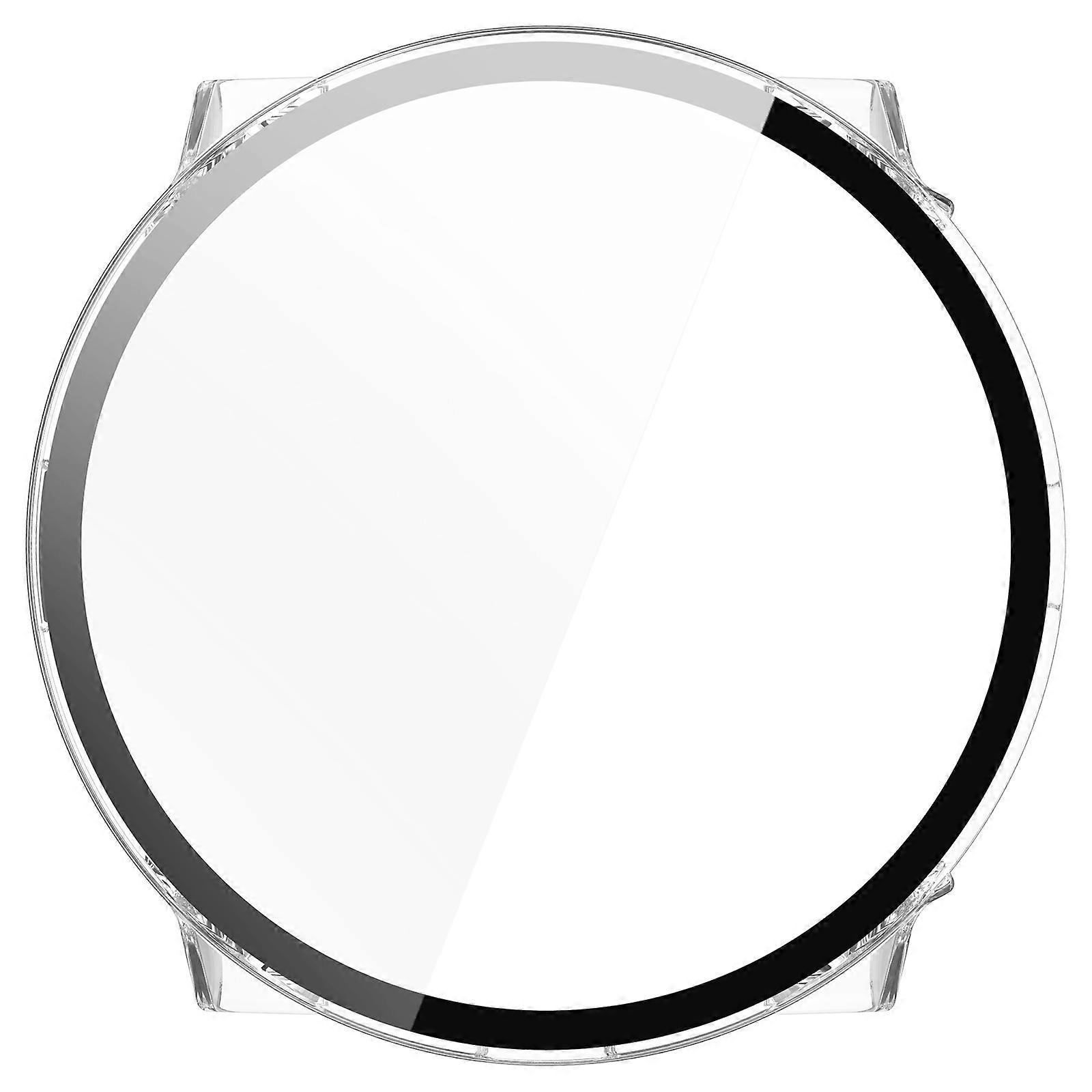 Capa protetora rígida de vidro temperado para smartwatch, compatível com Race S, à prova de choque e transparente.