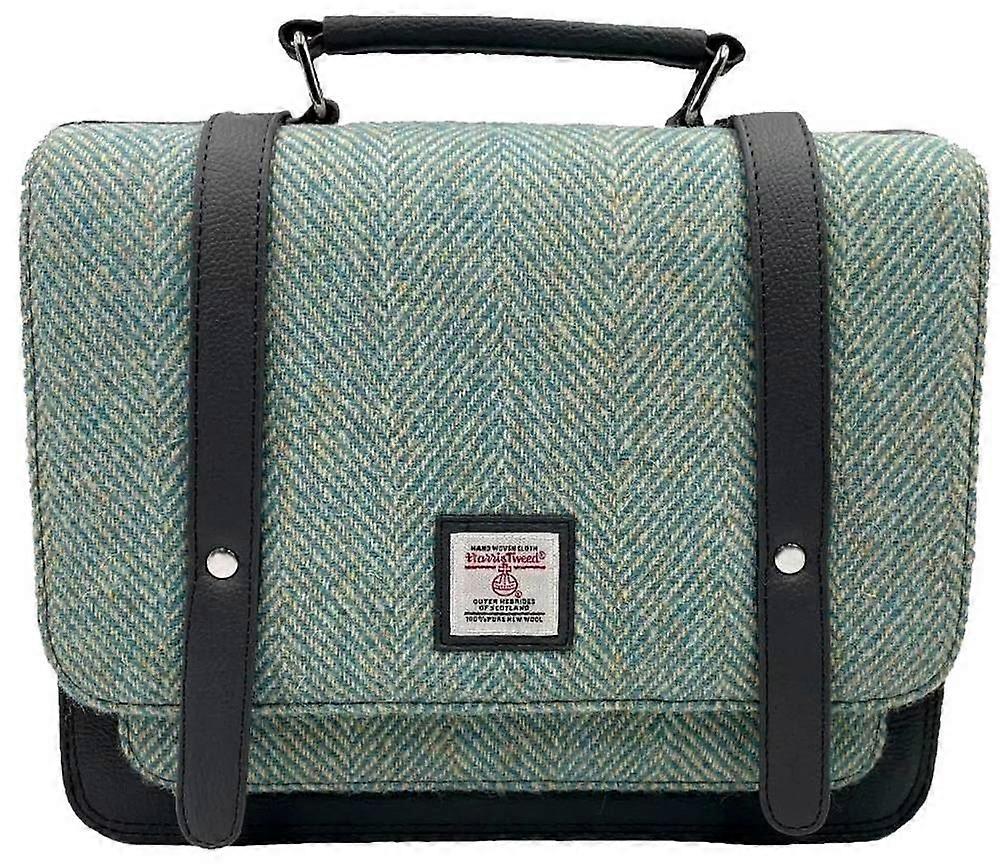 Maccessori Harris Tweed Messenger Bag - Turquoise Blue