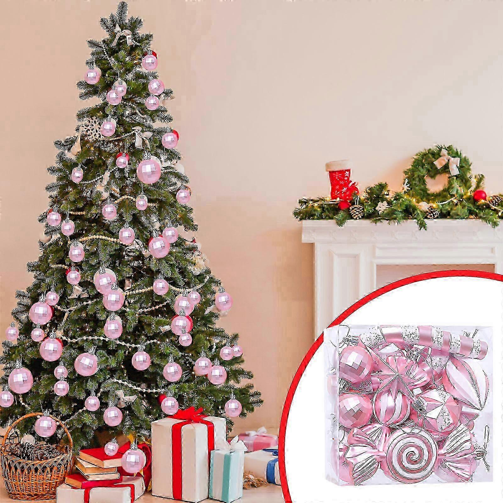 Christmas balls advent calendar with 16 colorful decorations for tree