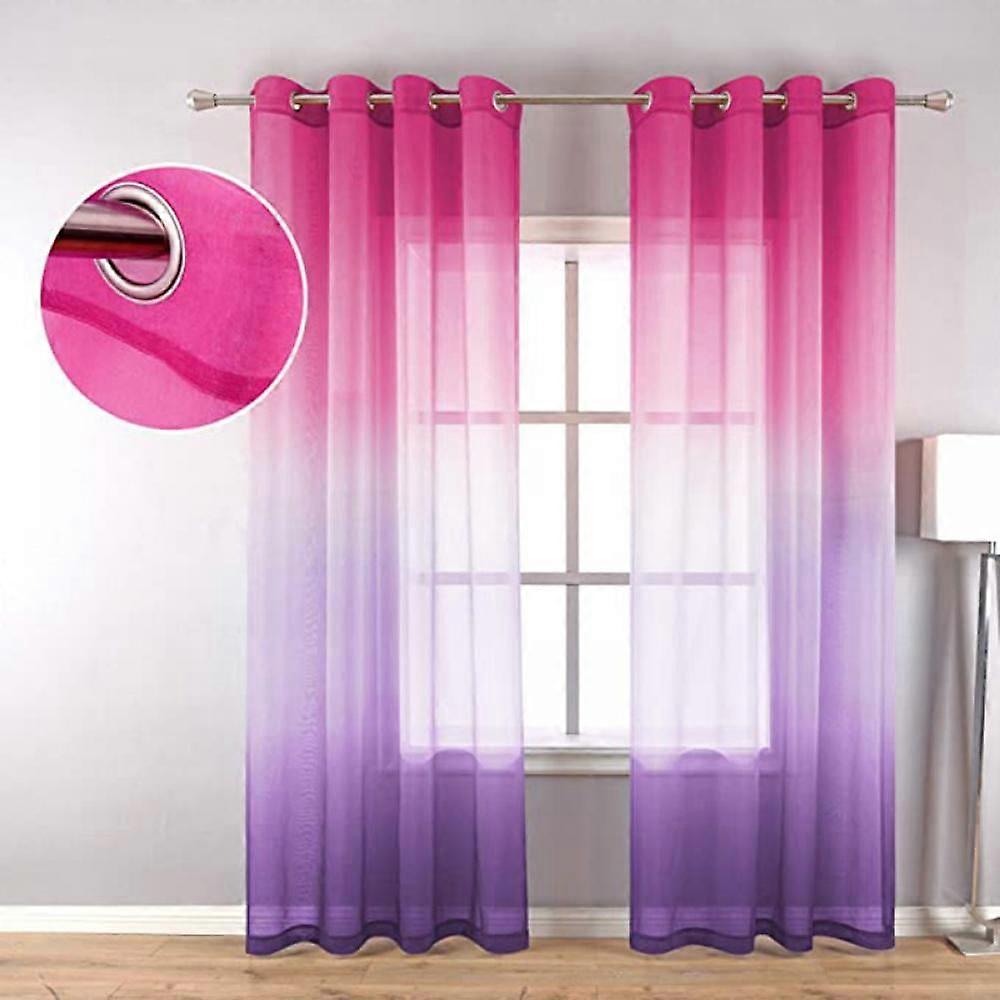 Prettyui Gravity Gauze Color Window Screen Curtain Balcony Shading