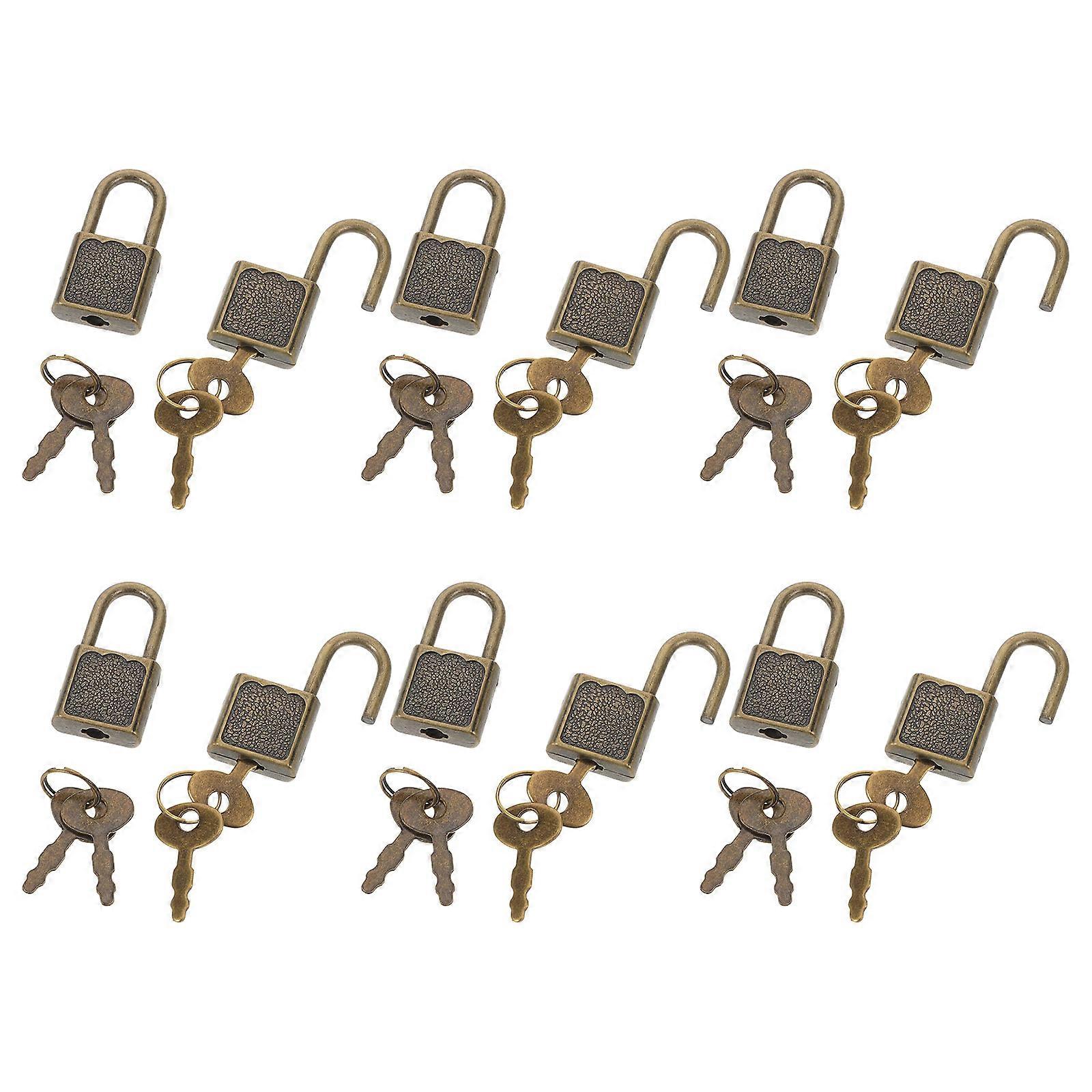 Metal Pirate Treasure Chest Lock for Box 12Sets Mini Padlock Set