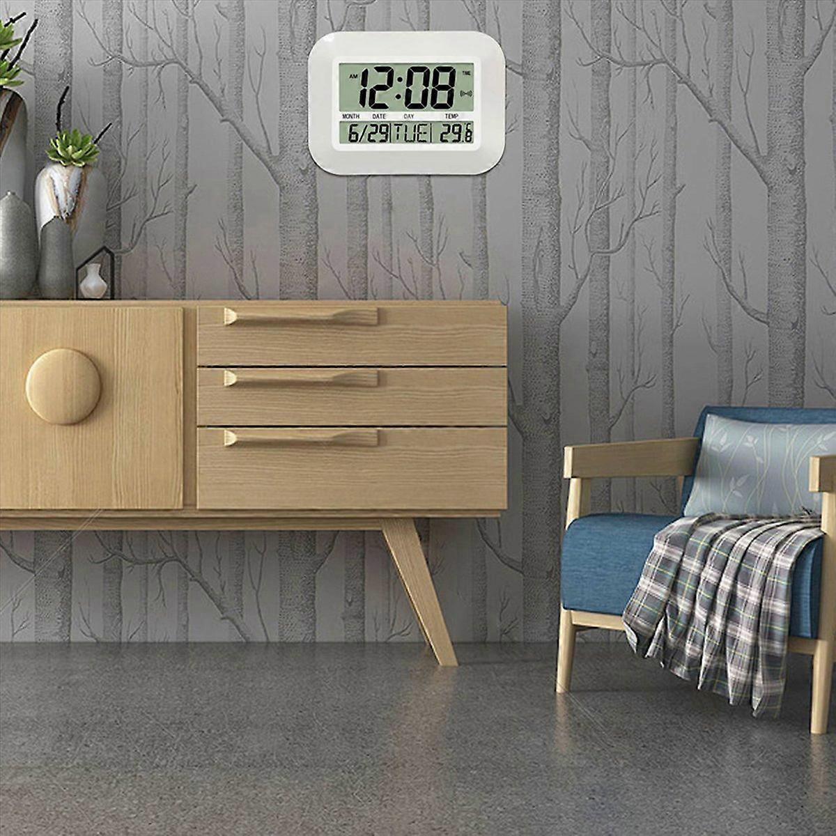 Digital Wall Clock Battery Operated Simple Large 