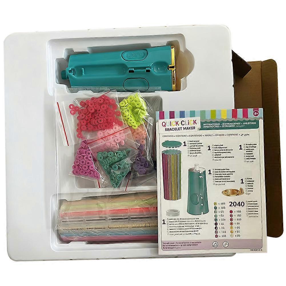 Make-It-Real Swift Clicks Bracelet Maker Quick-Click Bracelet Maker Kit for Girls 8-12 Cool Bracelet Maker Machine