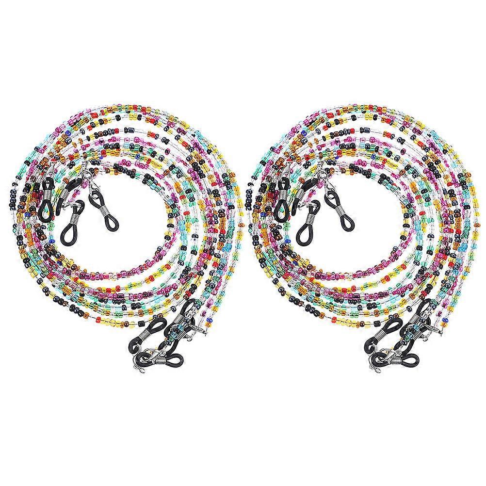 Eyeglass Chain for Glasses String Holder with Hooks 32Pcs Multi Color