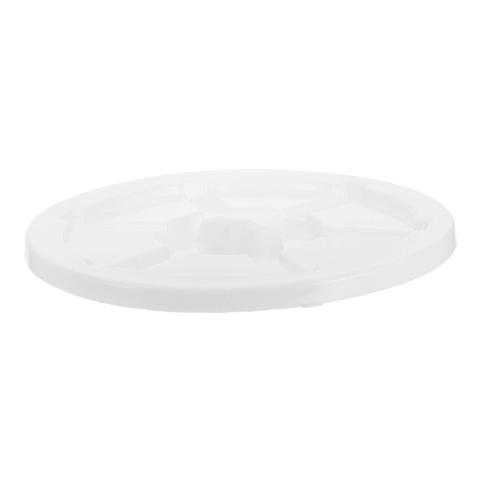 Trash Bin Lid Outdoor Trash Can Replacement Cover White Hdpe