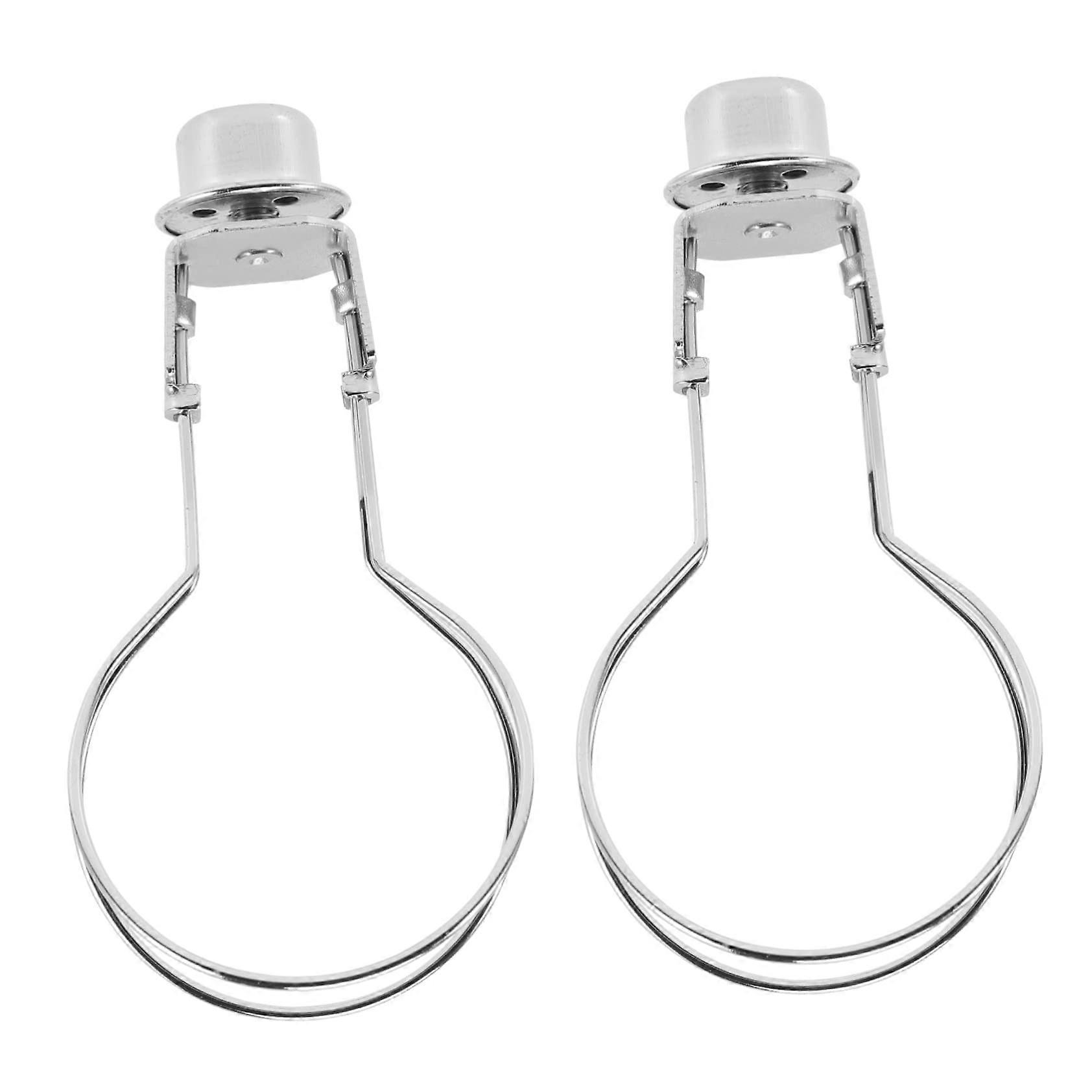 Lamp Shade Adapter with Finial, Solid Iron ClipOn Holder for Table and Floor Lamps