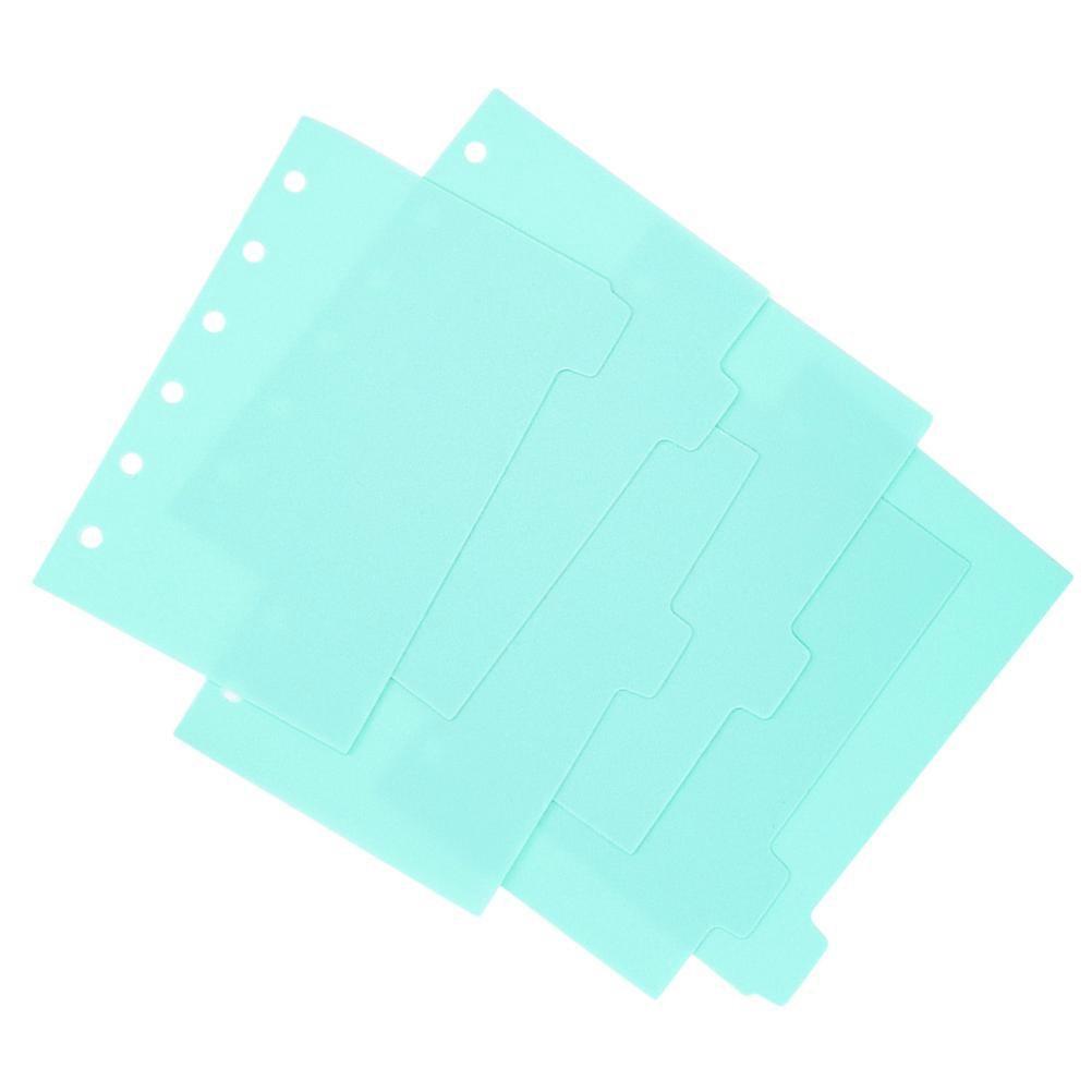 Sturdy Green Notebook Planner Dividers for Notes with 6 Sheets