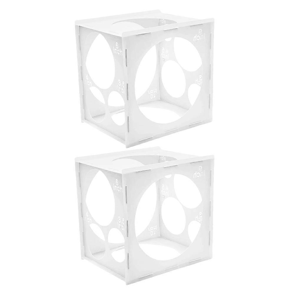 Collapsible Balloon Measure Box for Balloon Size Measuring 2Pcs Set