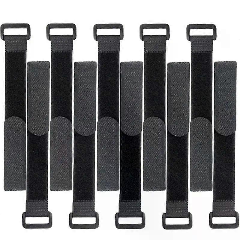 10 Pcs Reusable Hook and Loop Straps Cable Ties Nylon Fastening Cord Organizers Adjustable Securing Tie Tape
