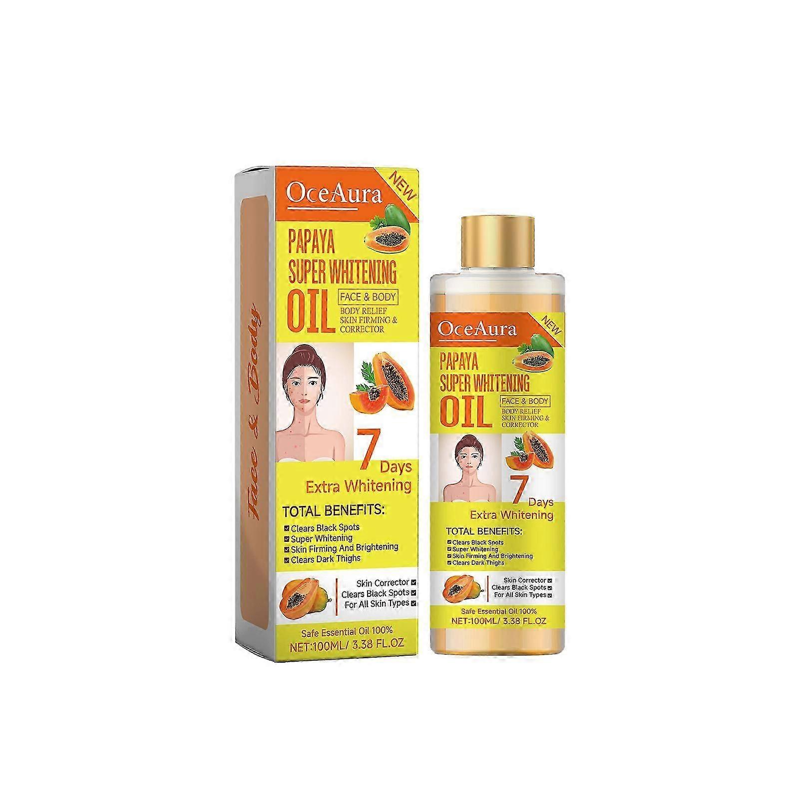 Moisturizing & Brightening Papaya Oil with Turmeric & Carrot Seed - 100ml