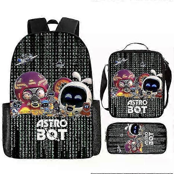 Astro Bot School Backpack Robot Compatible with Student Pencil Bag Shoulder Bag Style 12