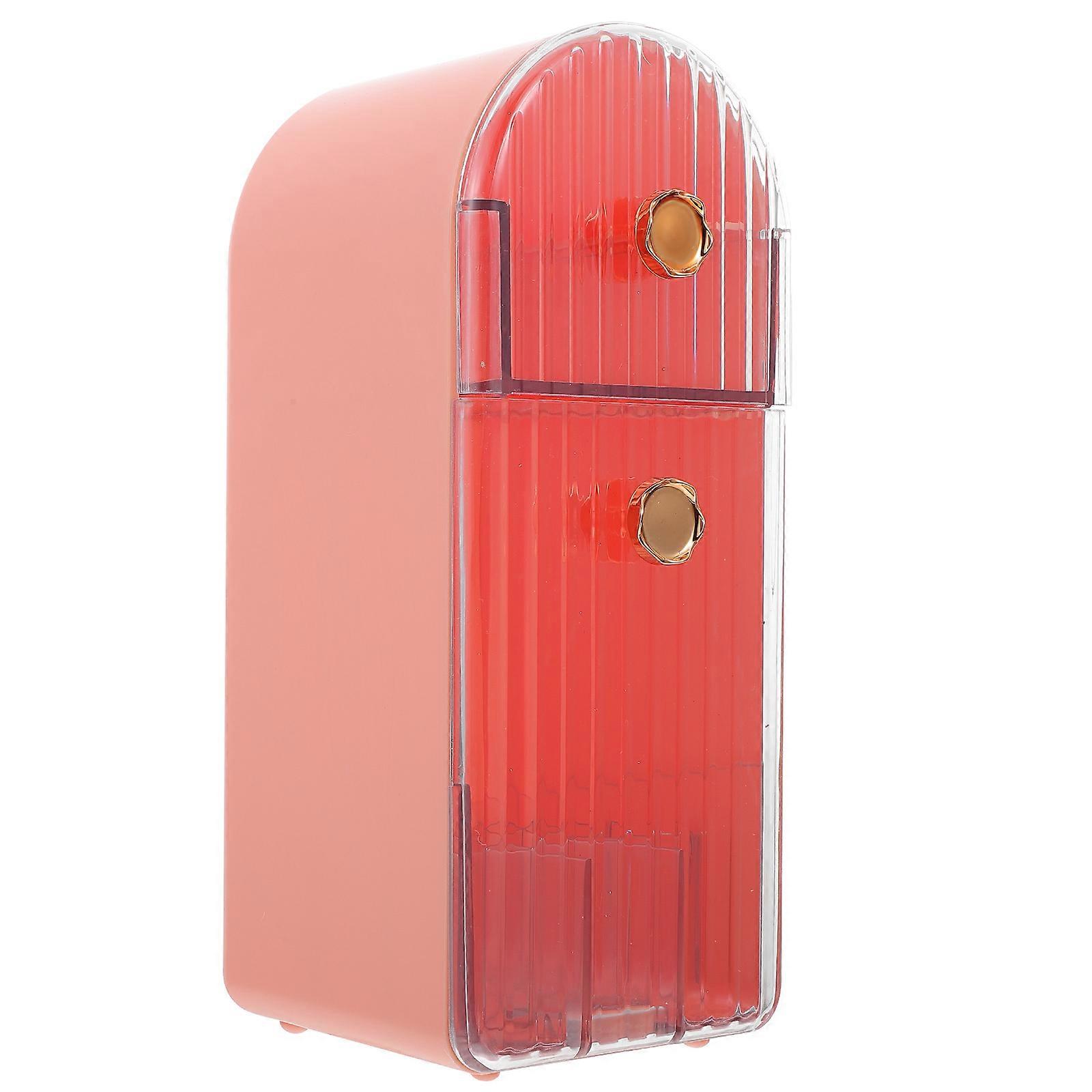 Pink Multi Functional Lipstick Storage Box for Makeup Accessories with ABS Material Perfect for