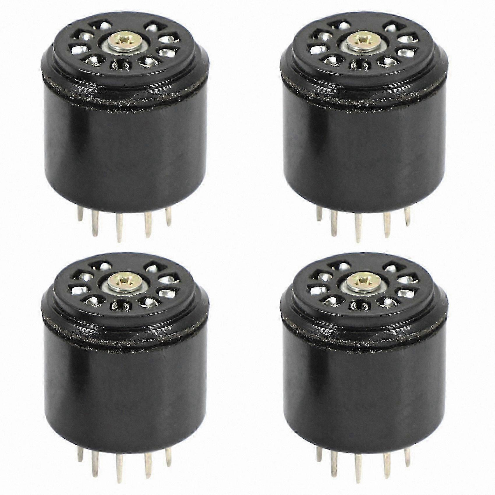 4-Pack 9-Pin Bakelite Vacuum Tube Socket Saver Base for 12AX7 12AU7 ECC82 ECC83 Amplifiers