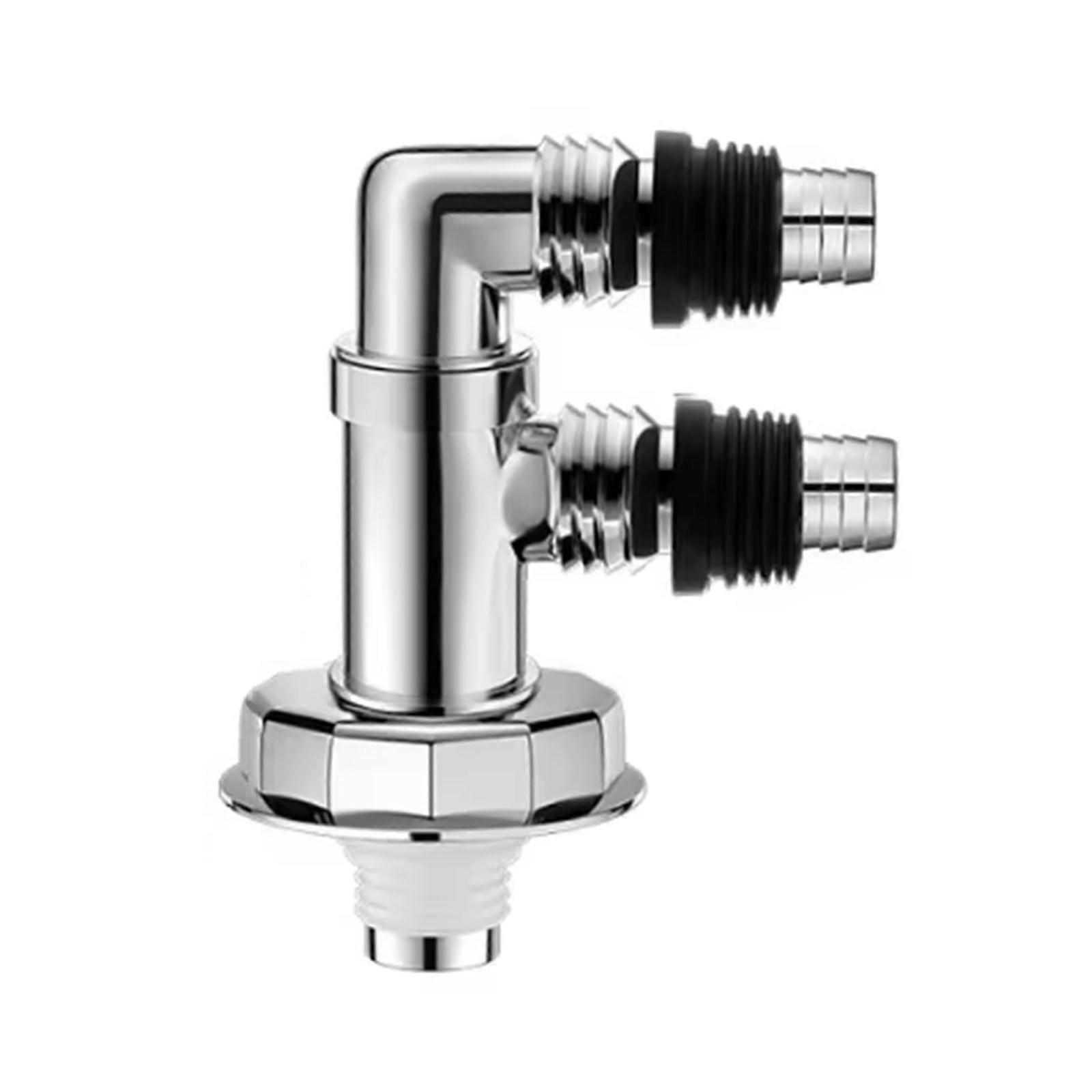 Universal Washing Machine Drain Hose Adapter and Connector, LeakProof ABS Fitting for Easy Install