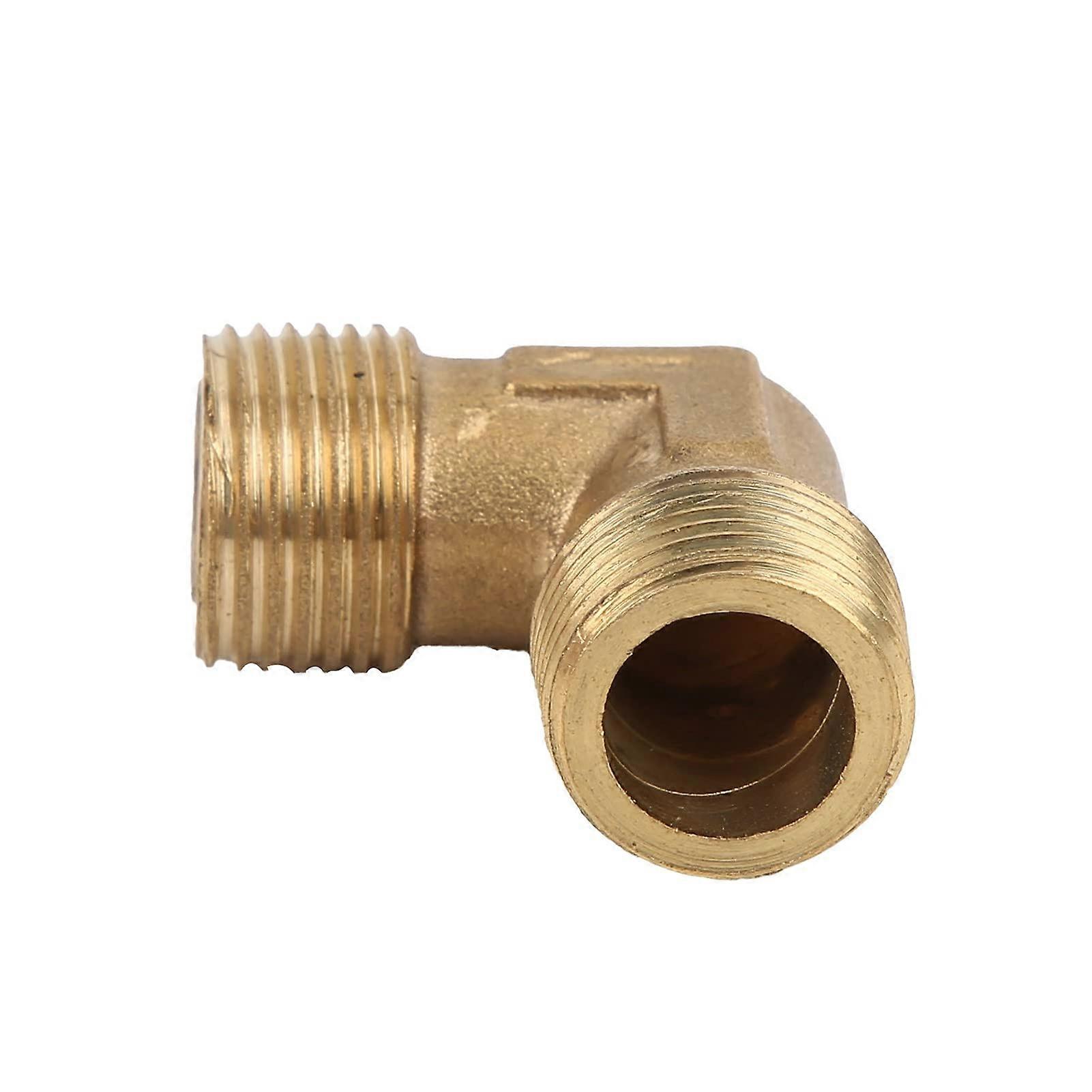 Air Compressor Fittings Brass G3/8 Right Angle Elbow Connector Leakproof Quick Connect
