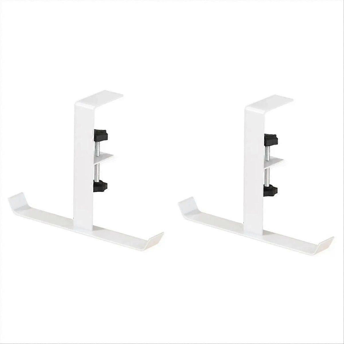 2Pcs Adjustable Desk Edge Hook Without Punching Office Desktop Edge Hanging Bag Hook Backpack Stora