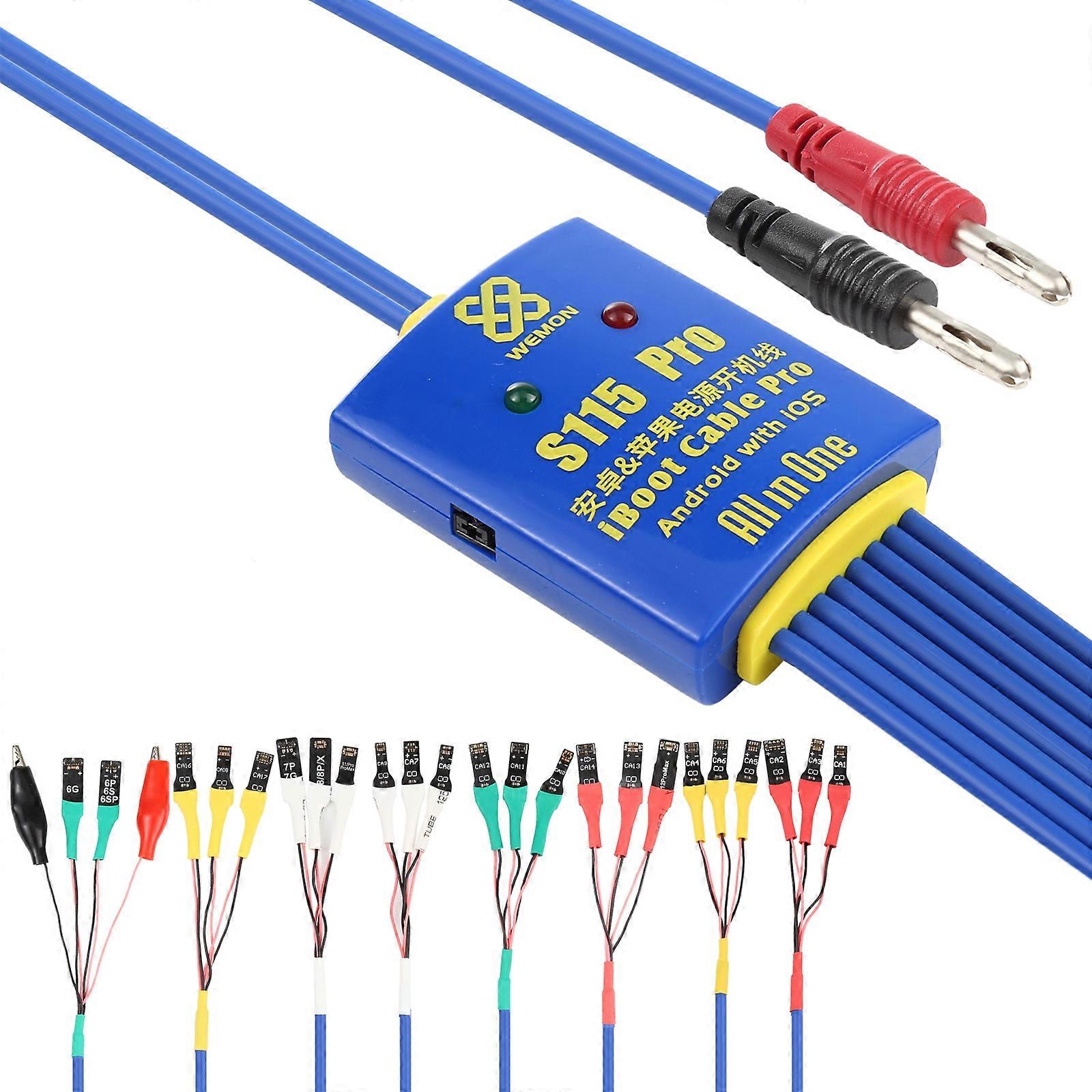 Wemon S115 Pro iboot FPC Phone Power Supply Test Cable for Android / iPhone 6-17 Pro Max