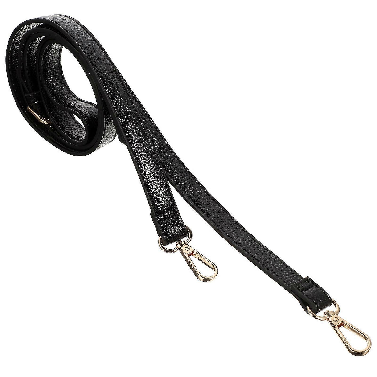 Adjustable Leather Strap Double Clasp Single Shoulder Bag Belt Replacement Strap
