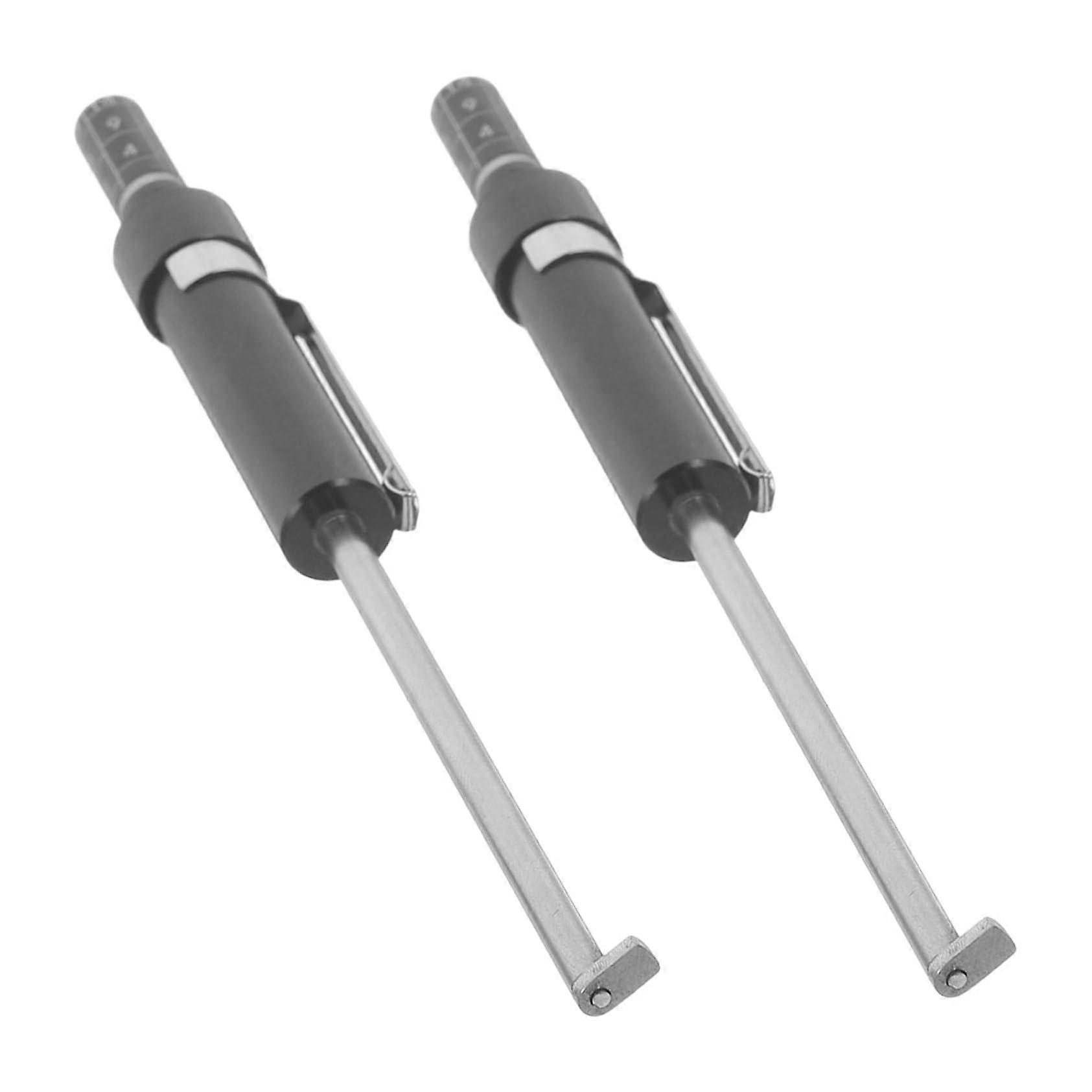 2pcs Brake Pad Thickness Gauge Tool with Accurate Dual Scale Durable Iron for Cars and Maintenance